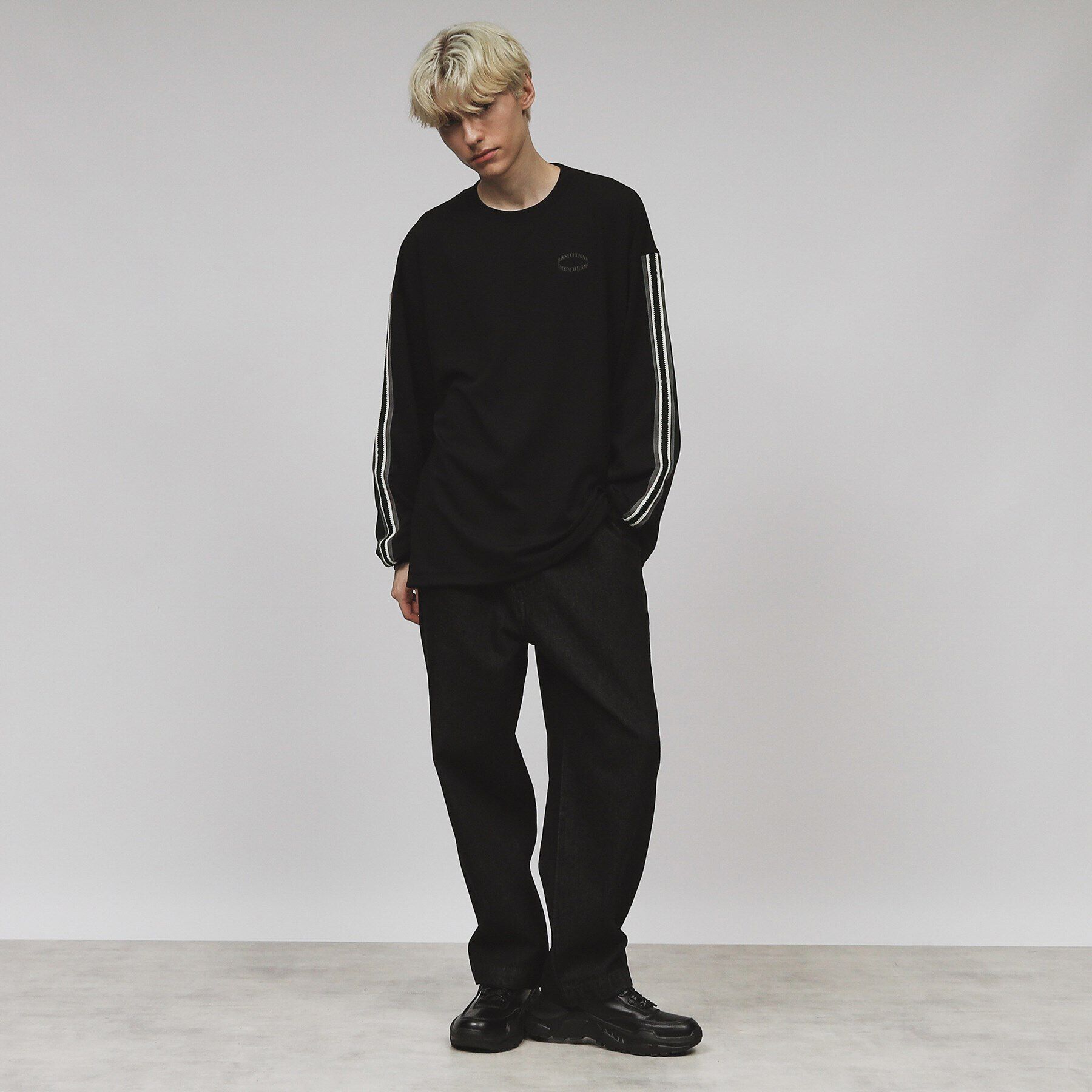 tk.TAKEO KIKUCHI「サークルロゴラインカットソー」|Tシャツ・カットソー|