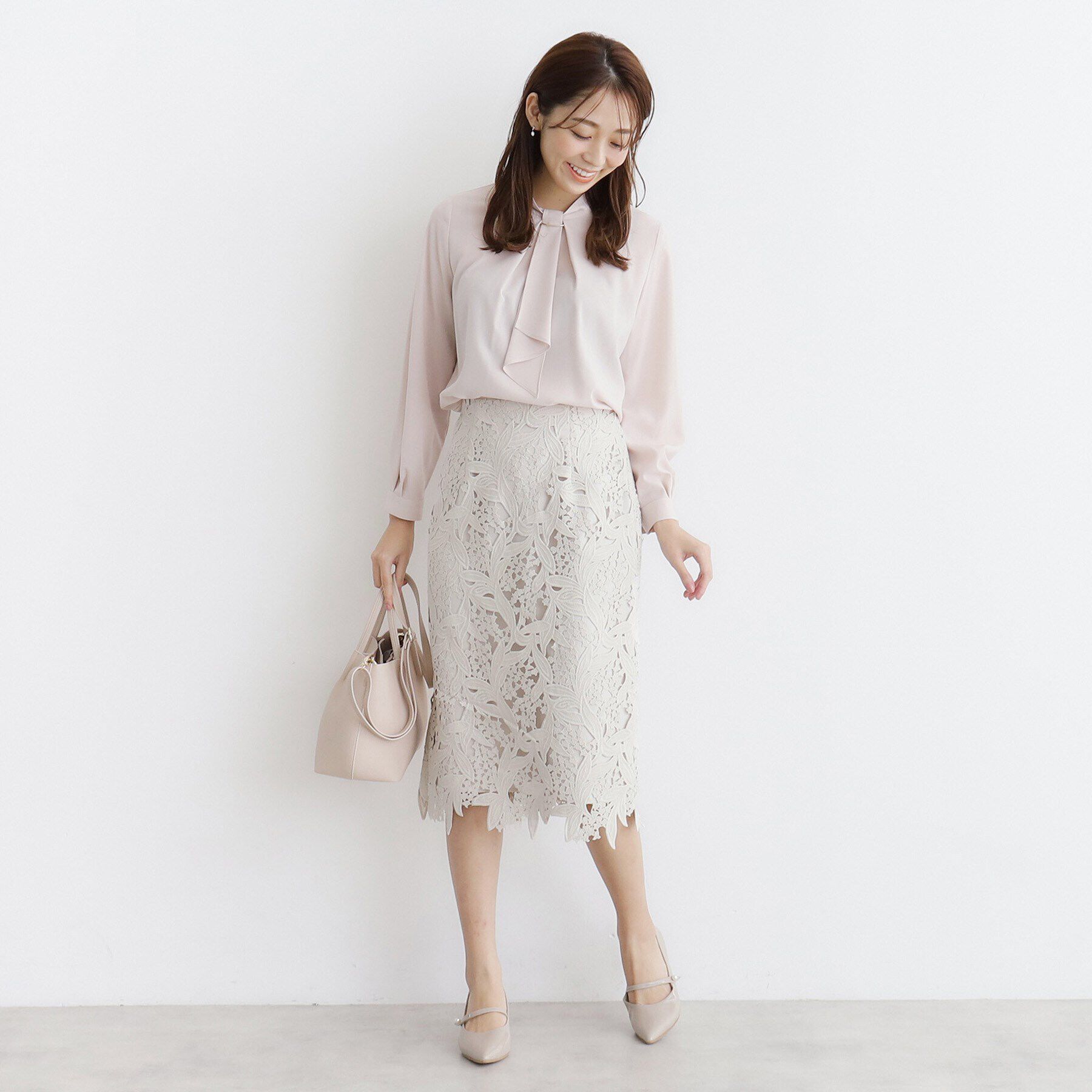 index「スズランレースタイトスカート【洗濯機洗い可】」|スカート|
