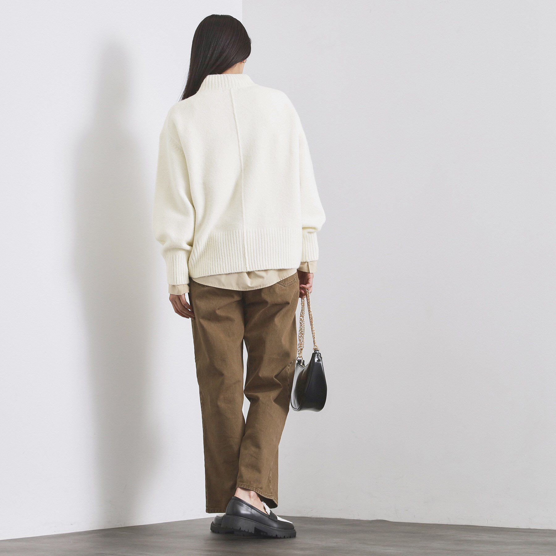 OPAQUE.CLIP「ふわふわハイネックニット【洗濯機OK】」|ニット・セーター|