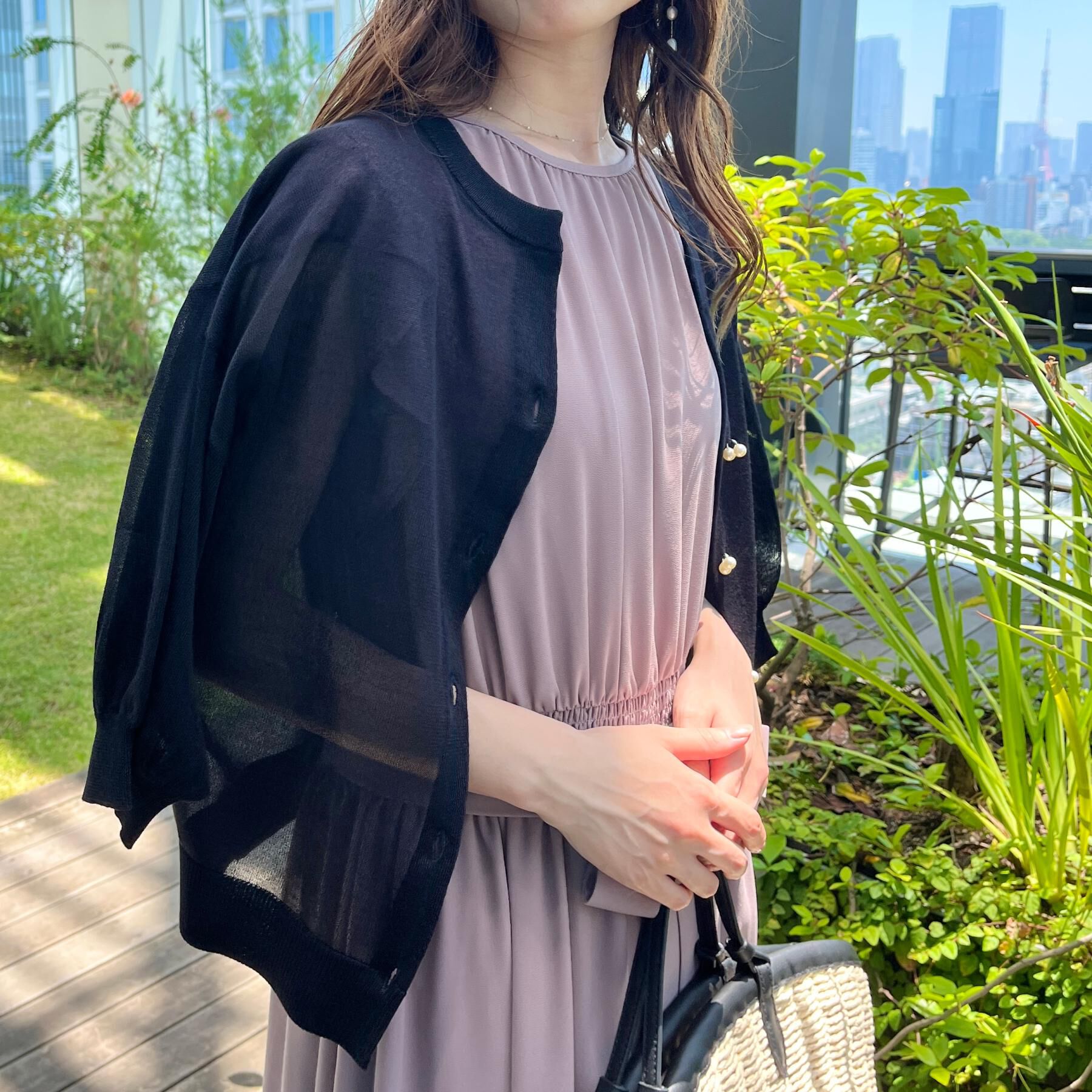 Couture broach「【一枚で着映える・楽ちん・ドライタッチ】フリルスリーブワンピース」|ワンピース|