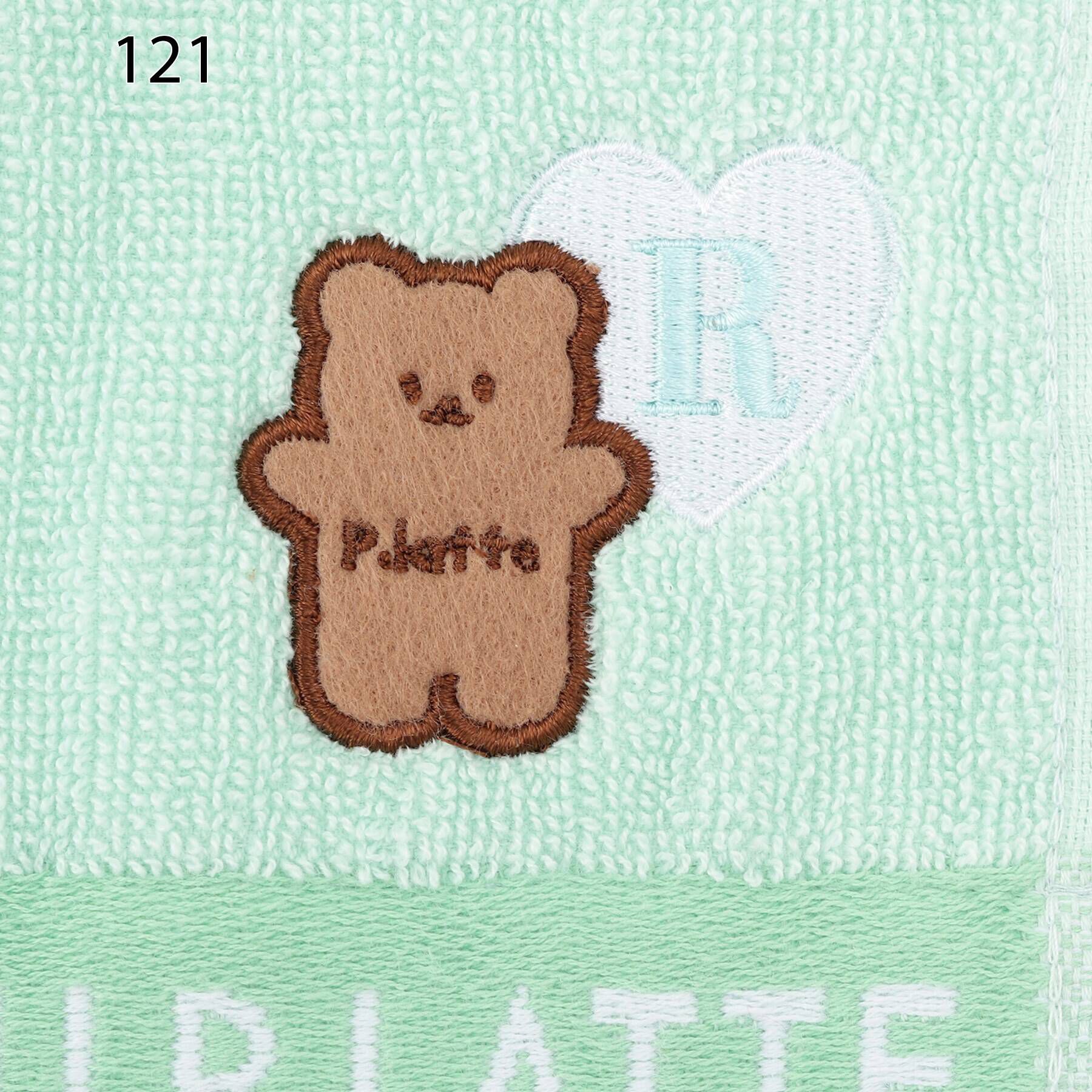 PINK-latte「アルファベットフェイスタオル」|ハンカチ|