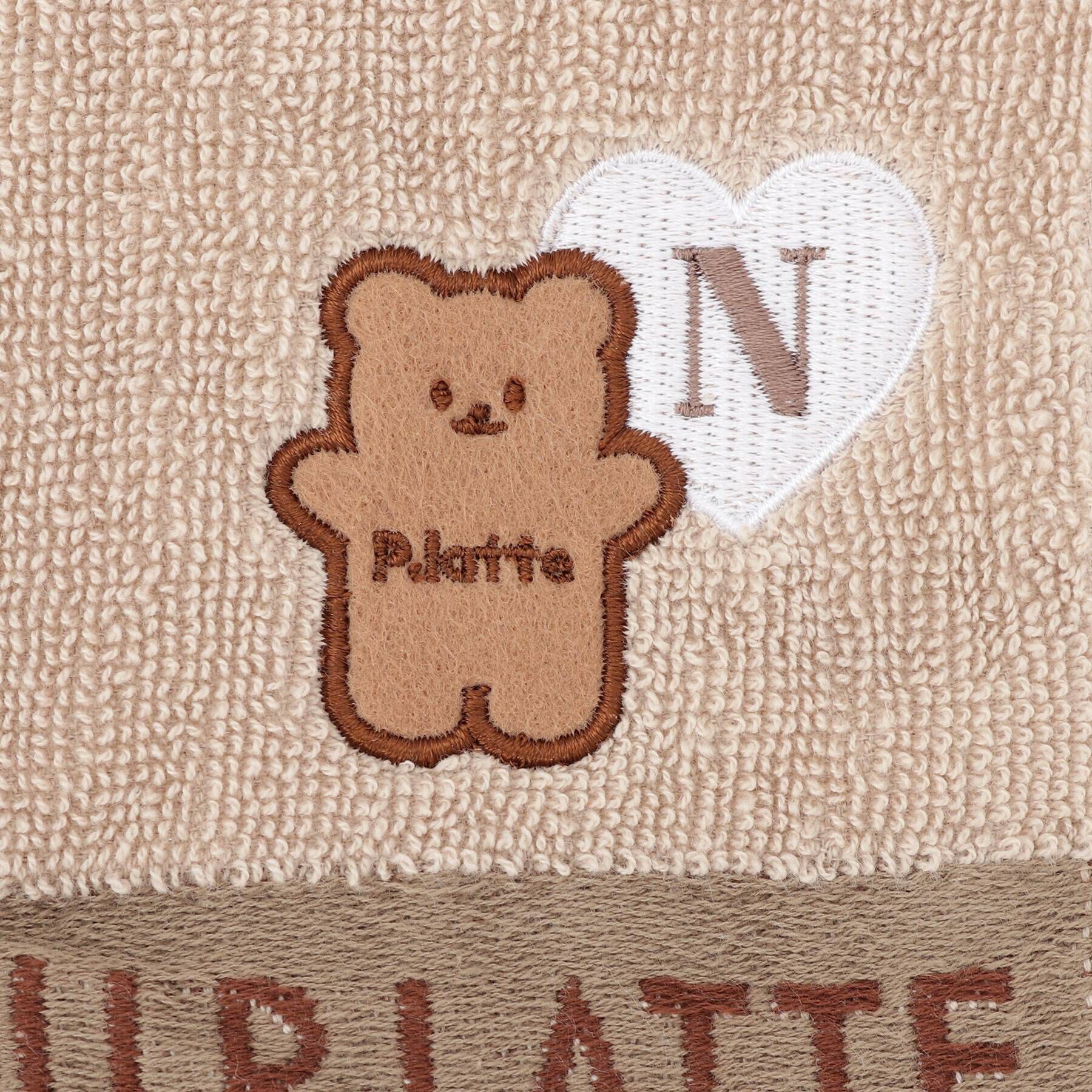 PINK-latte「アルファベットフェイスタオル」|ハンカチ|