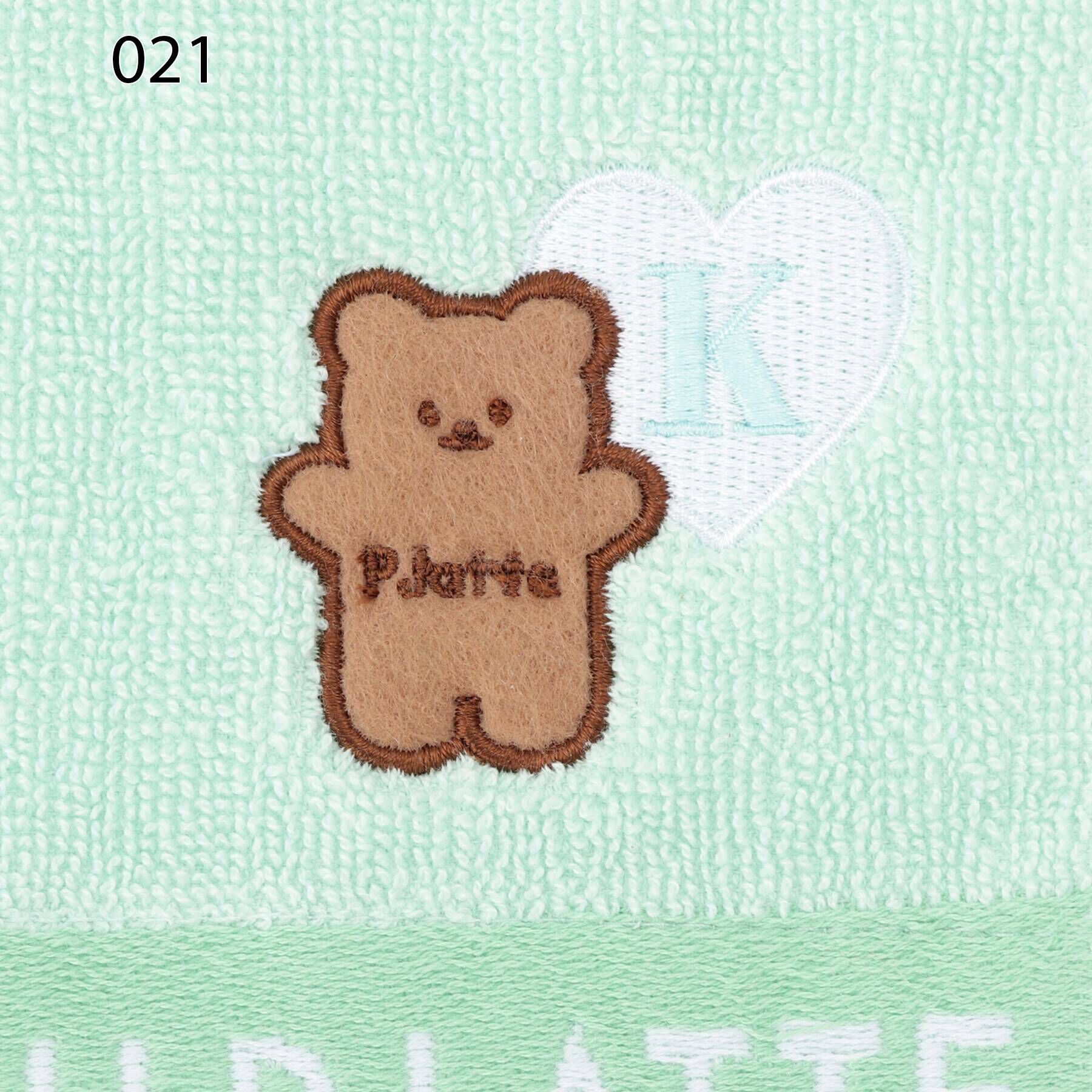 PINK-latte「アルファベットフェイスタオル」|ハンカチ|