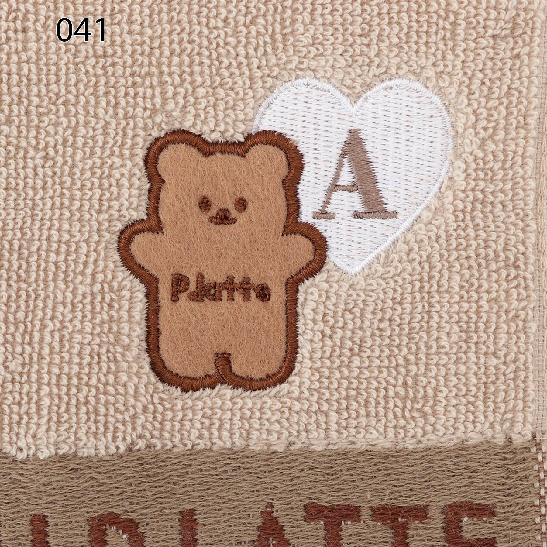 PINK-latte「アルファベットフェイスタオル」|ハンカチ|