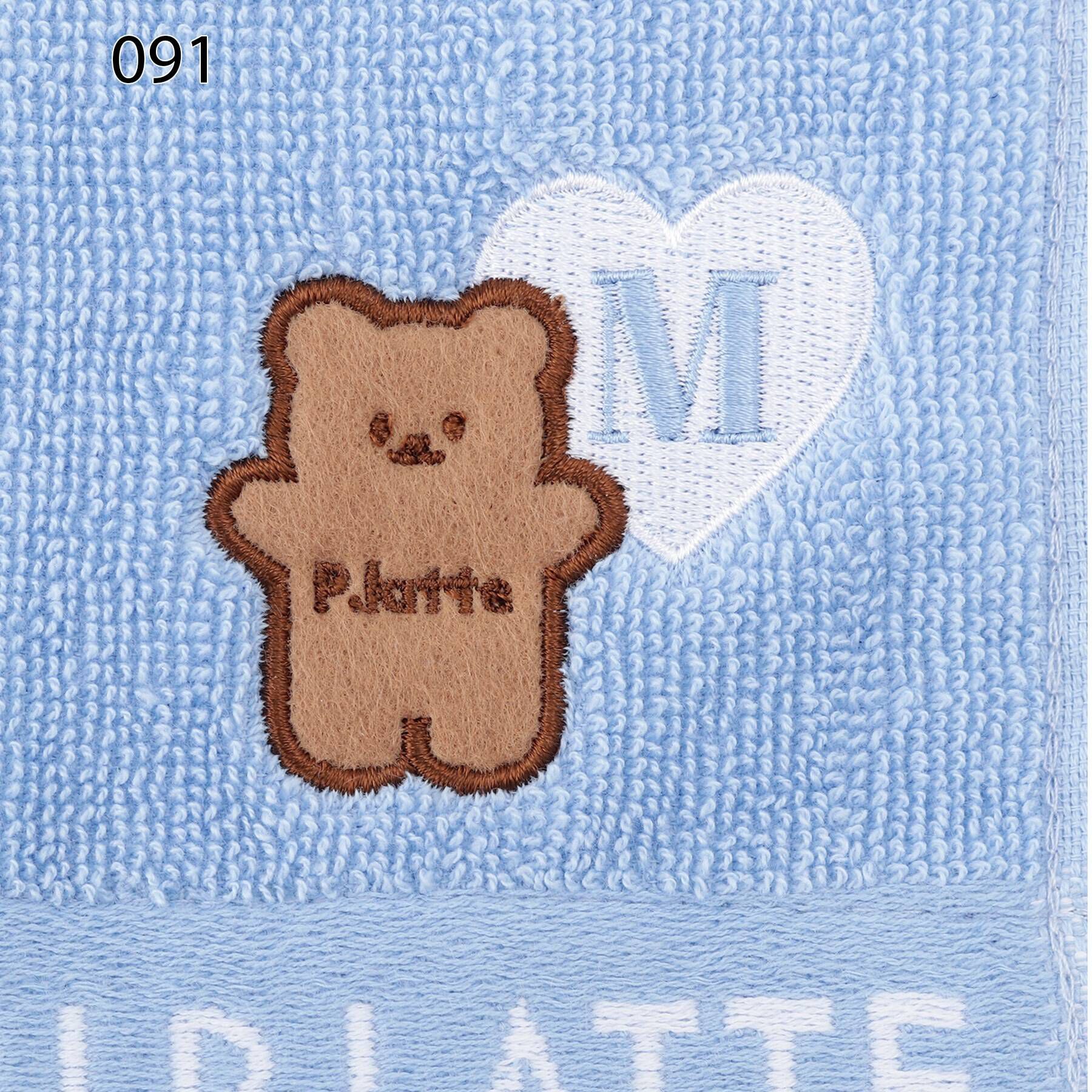 PINK-latte「アルファベットフェイスタオル」|ハンカチ|