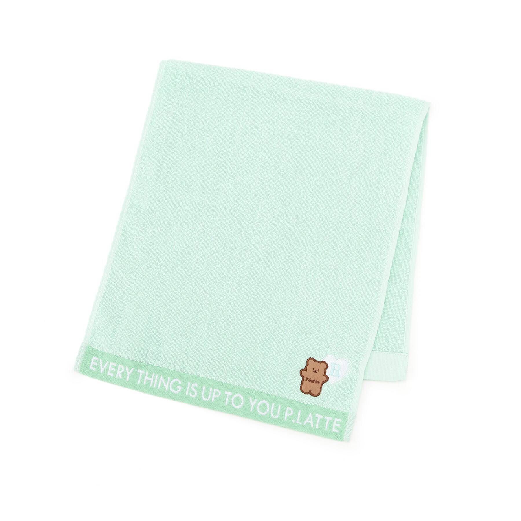 PINK-latte「アルファベットフェイスタオル」|ハンカチ|R/ﾗｲﾄｸﾞﾘｰﾝ(121)