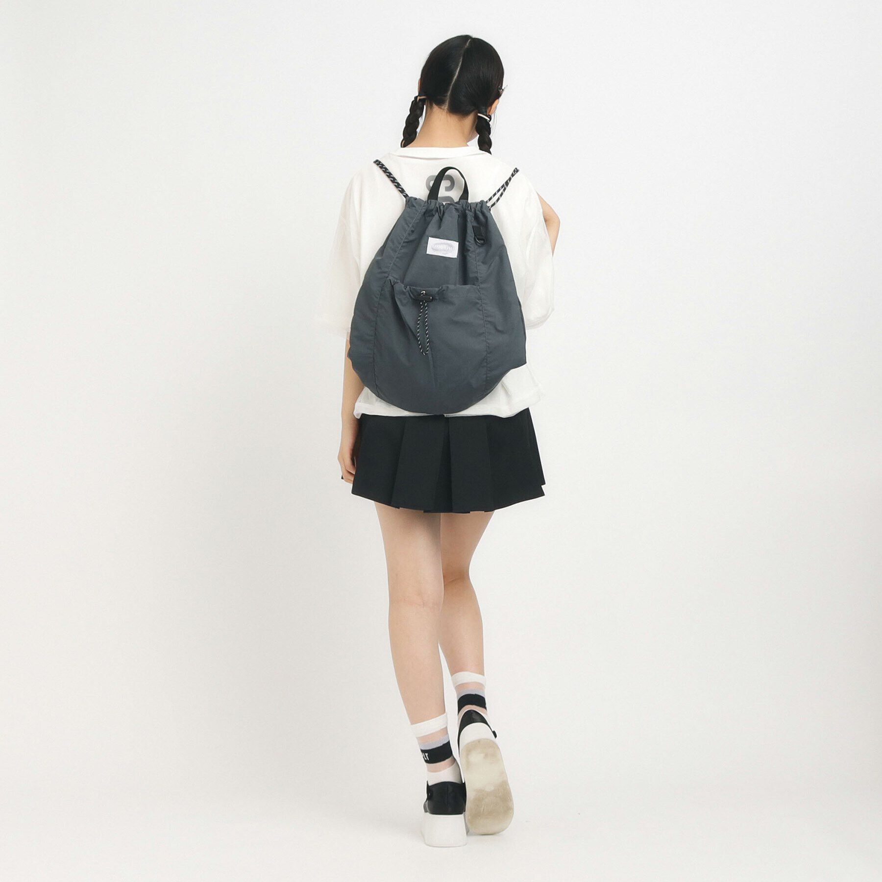 PINK-latte「ドロストナップサック」|リュック|