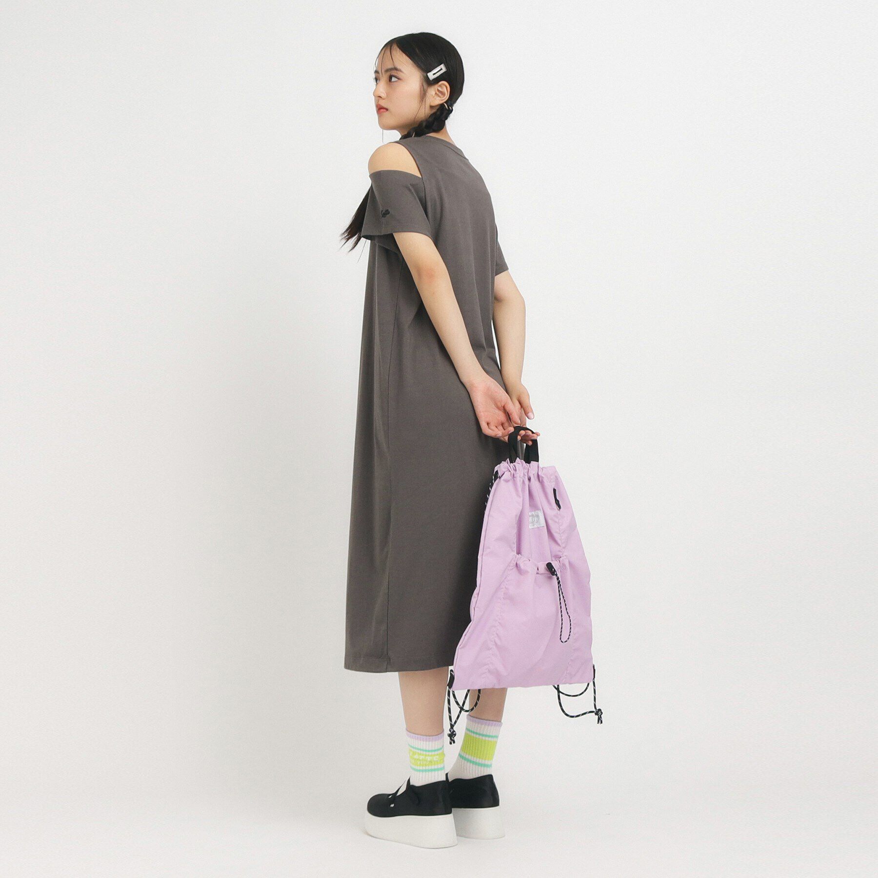 PINK-latte「ドロストナップサック」|リュック|