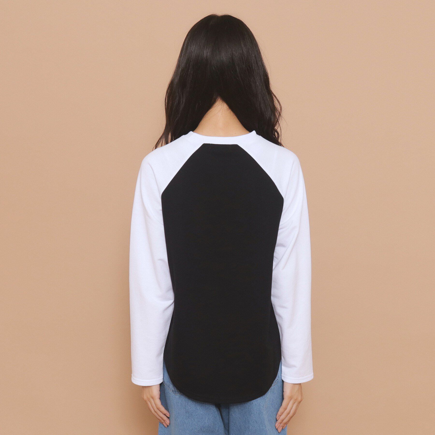 PINK-latte「【130cmあり】グラフィックロゴ ラグランTシャツ」|Tシャツ・カットソー|