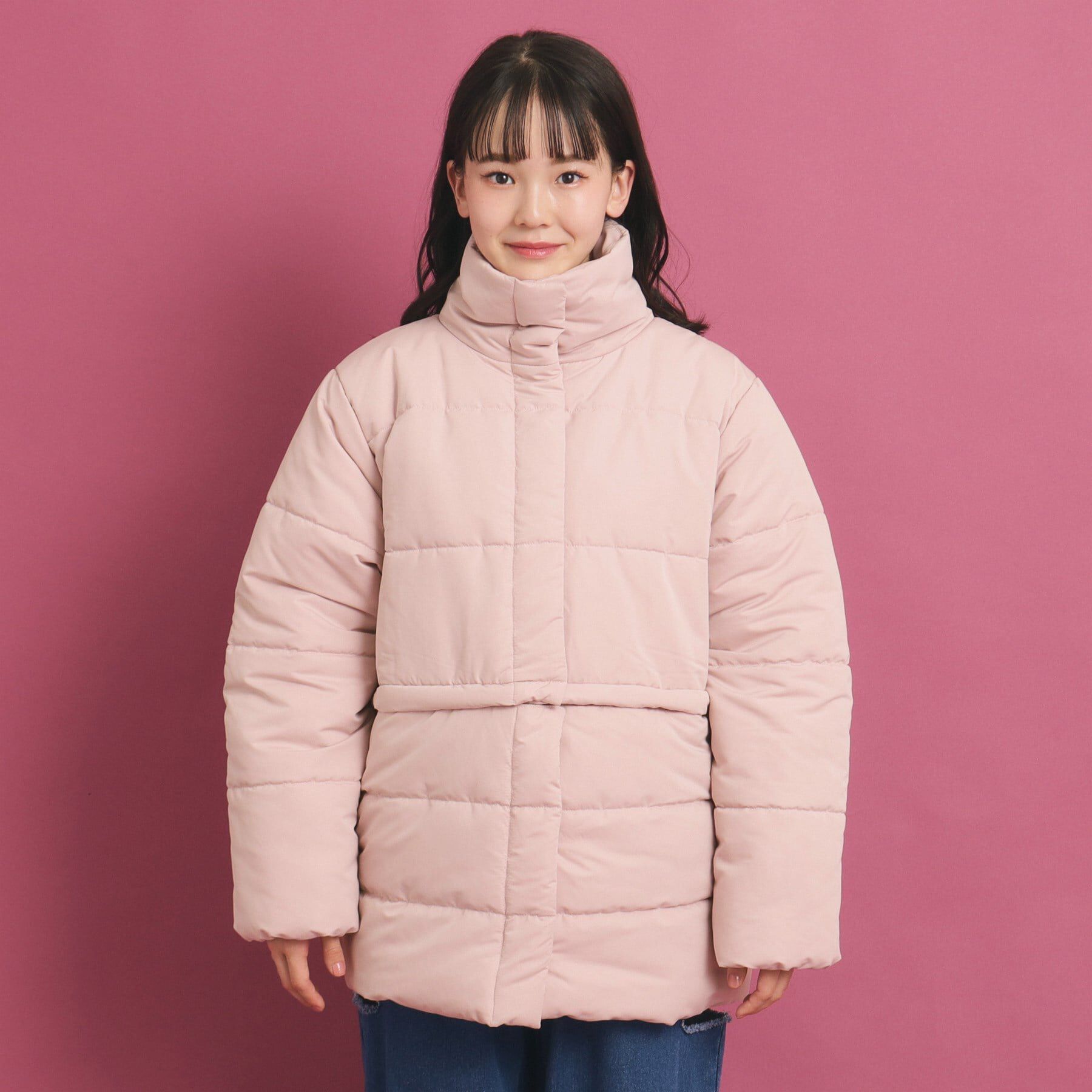 PINK-latte「【2WAY】 中綿マルチショートコート」|その他|