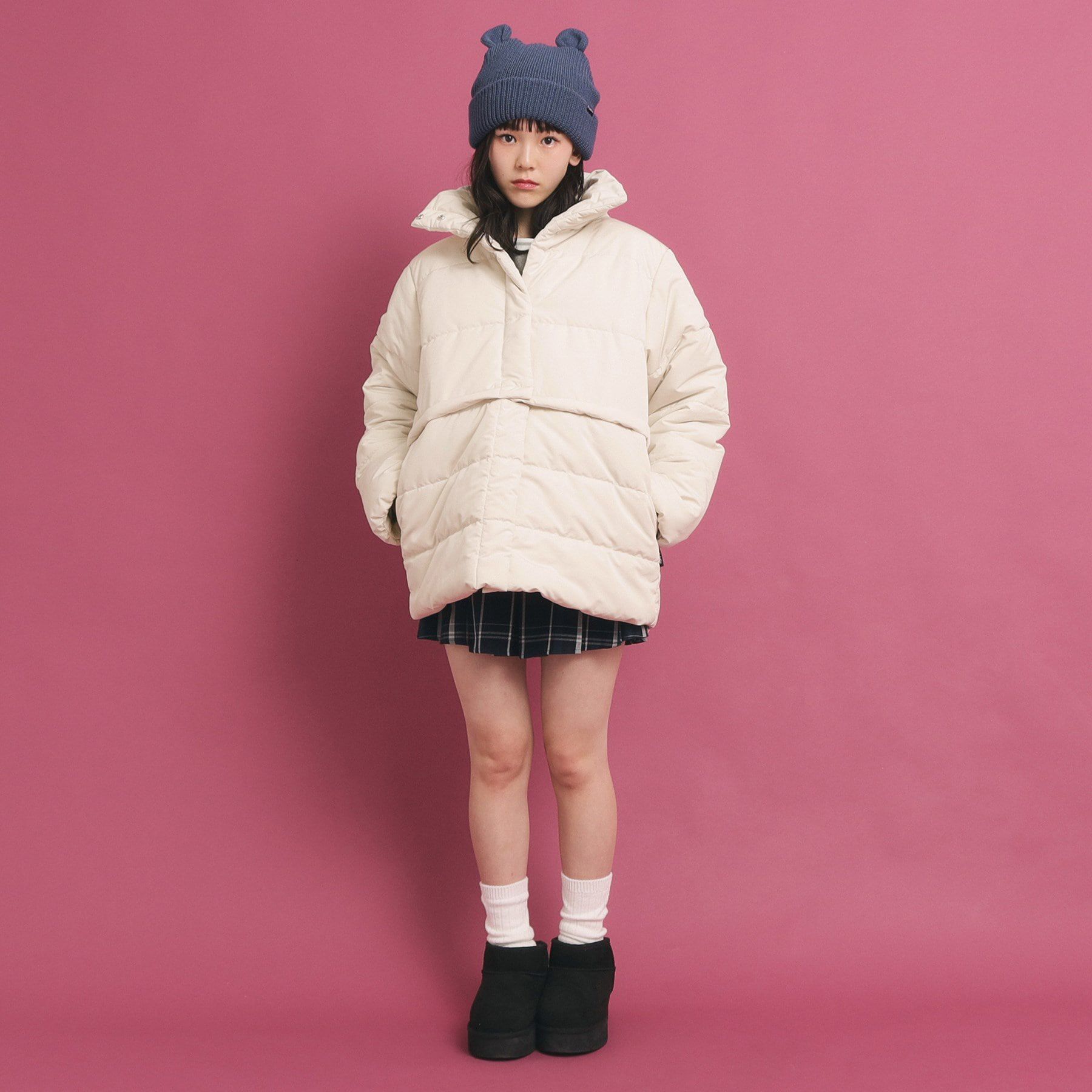 PINK-latte「【2WAY】 中綿マルチショートコート」|その他|