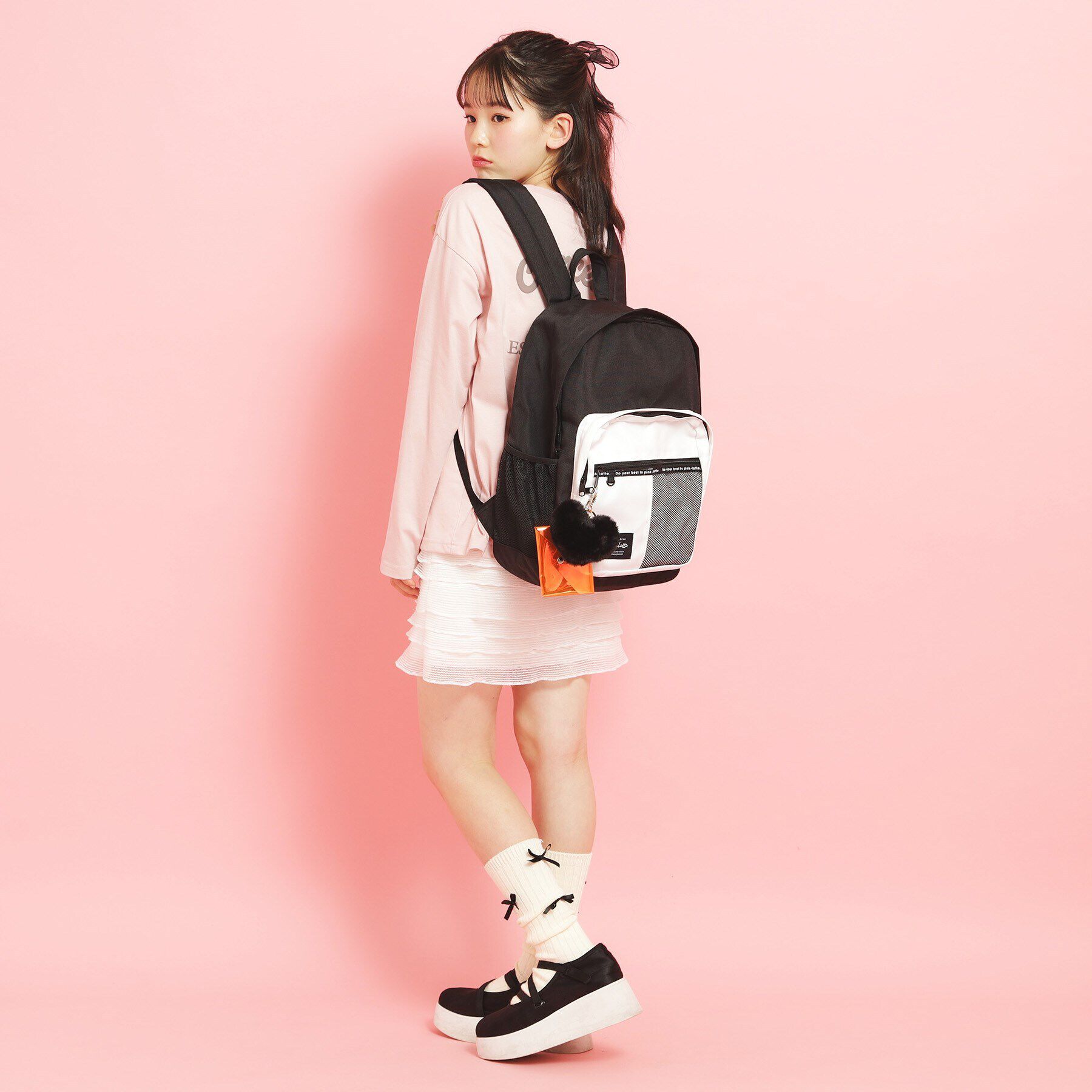 PINK-latte「【容量約23L】バイカラーリュック」|リュック|