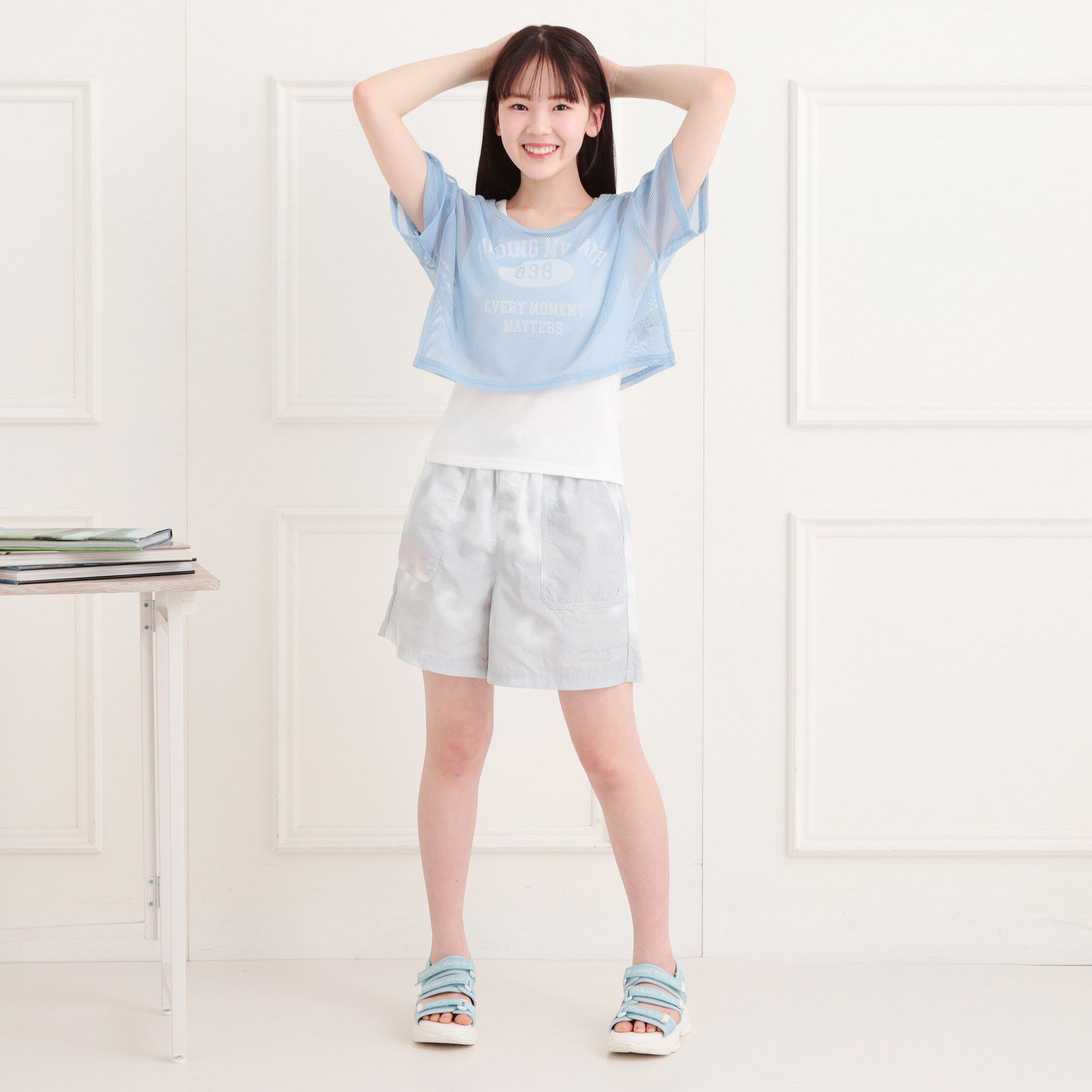 PINK-latte「メッシュTシャツ＋タンクセット」|その他|