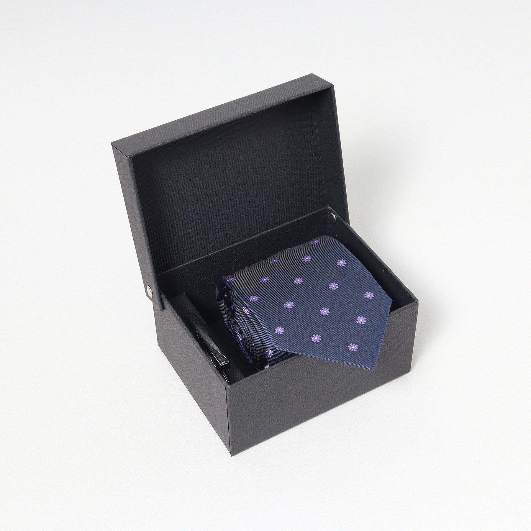 THE SHOP TK「ネクタイ＆タイピン ギフトBOXセット」|ネクタイ・蝶ネクタイ|ネイビー(693)