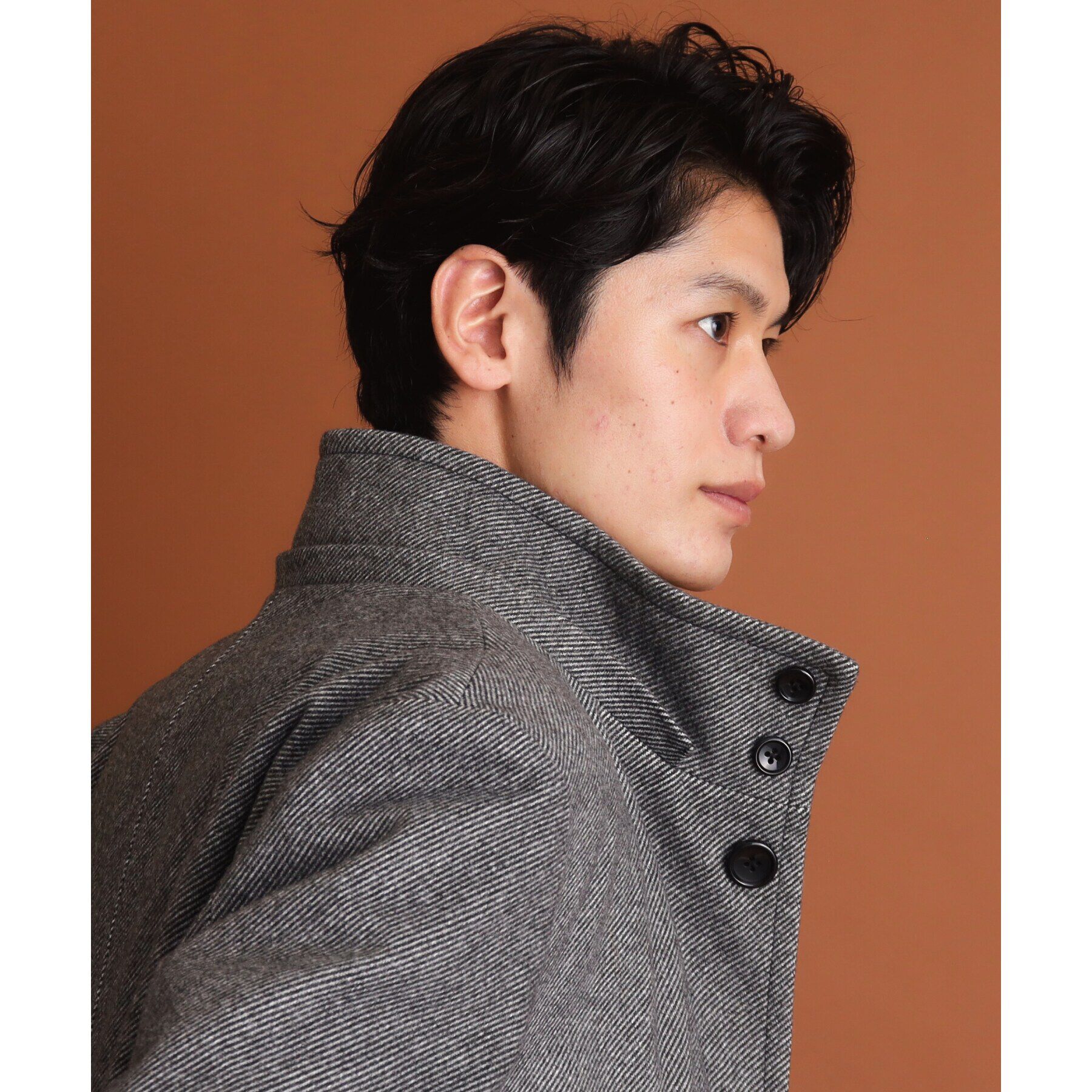 THE SHOP TK「ウールライクメルトン2WAYコート ビジネス対応/フード取外し可」|ブルゾン・スタジャン|