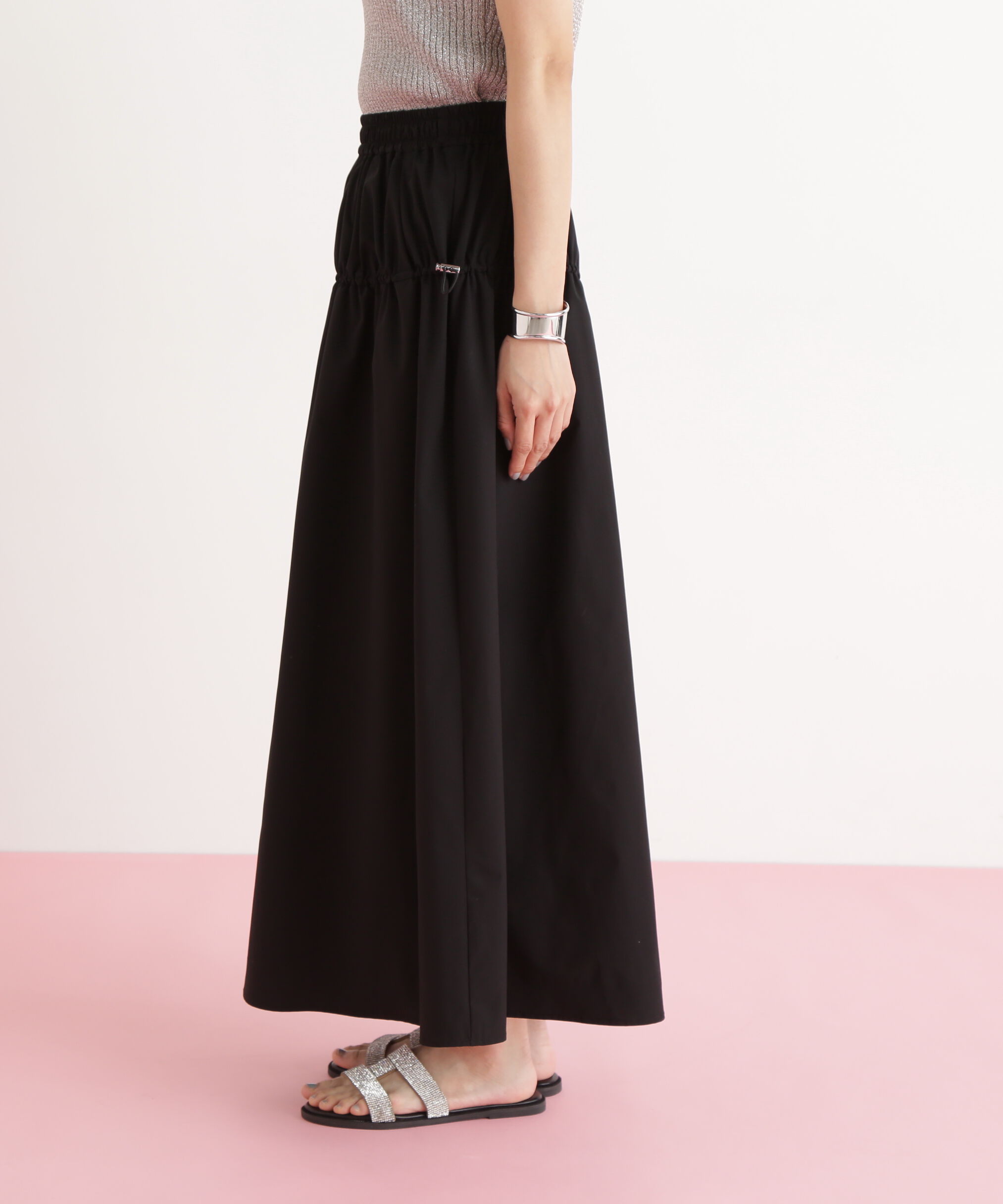  「ドロスト切替スカート」|スカート|