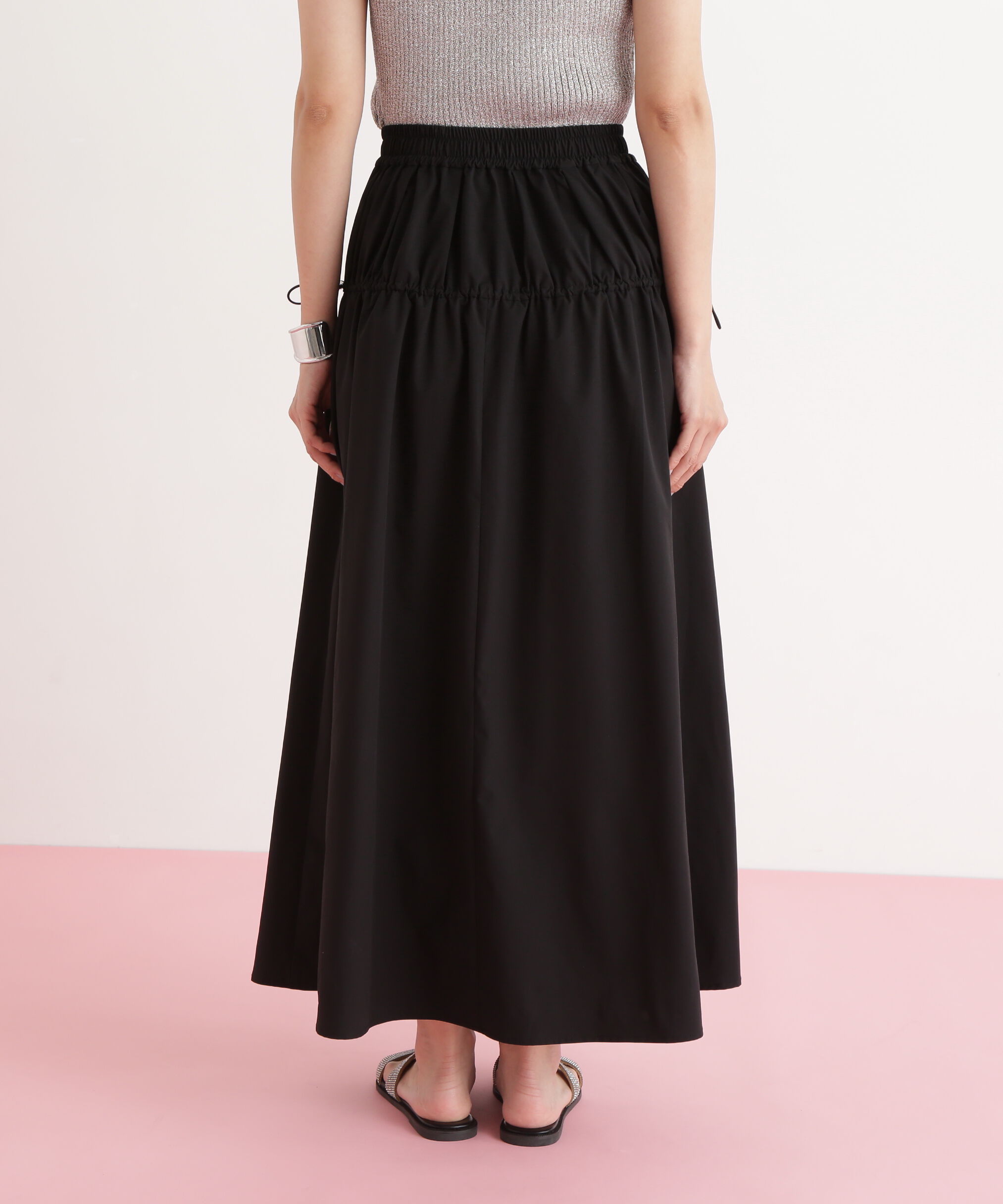  「ドロスト切替スカート」|スカート|