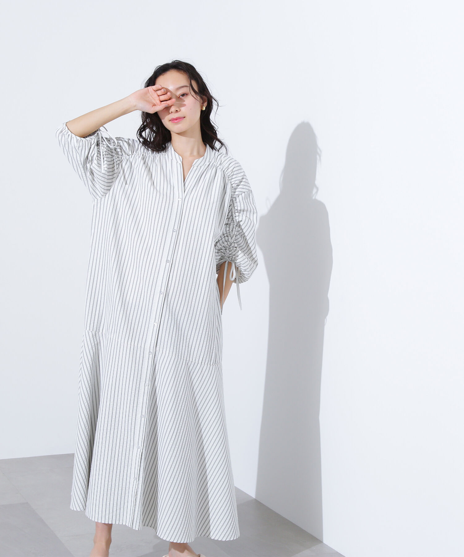  「ストライプドロストワンピース」|ワンピース|