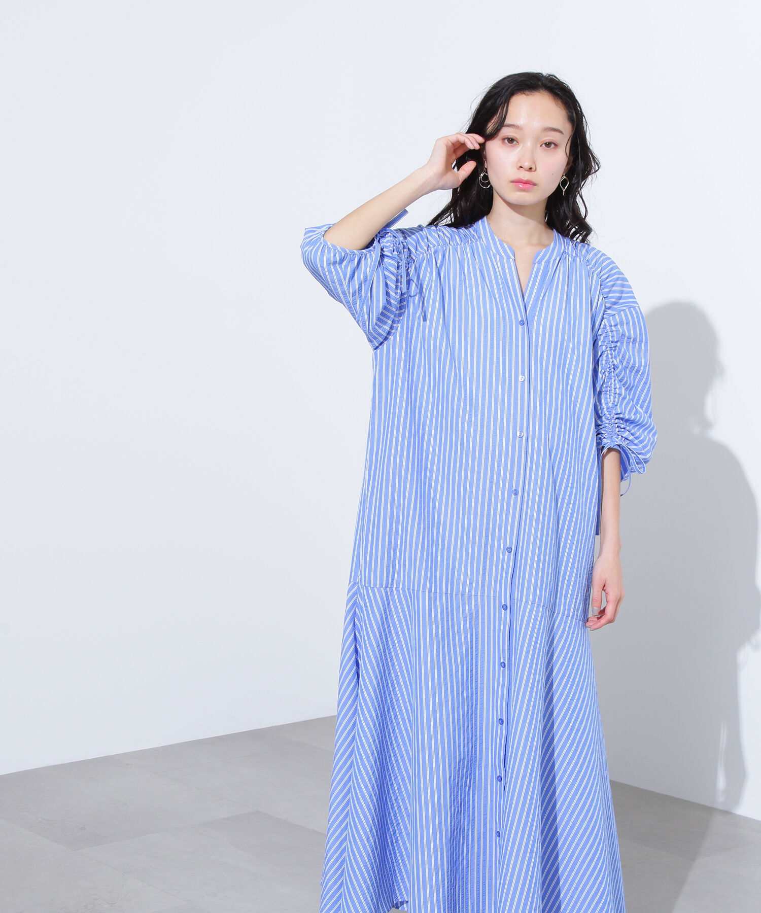  「ストライプドロストワンピース」|ワンピース|