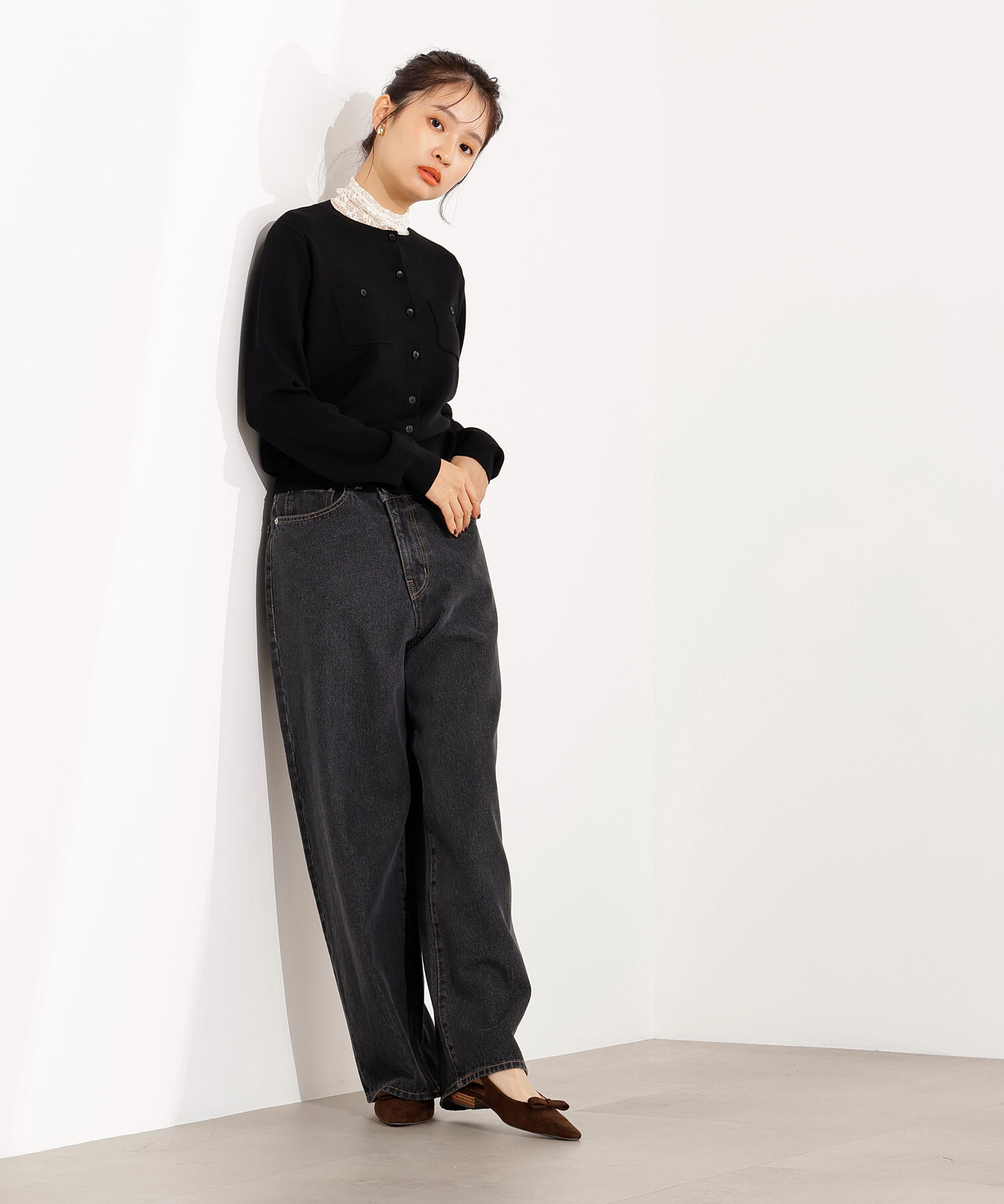  「ベーシックポケットカーディガン」|ニット・セーター|