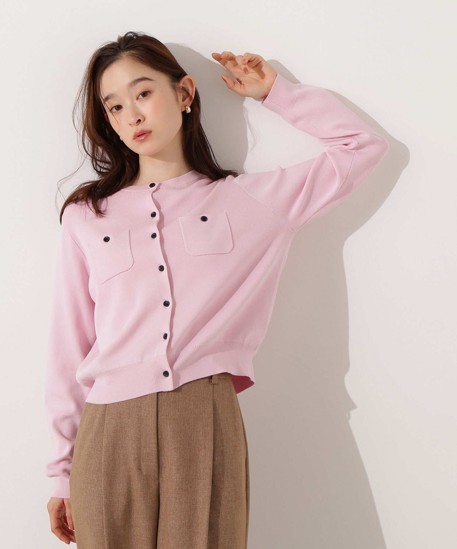  「ベーシックポケットカーディガン」|ニット・セーター|