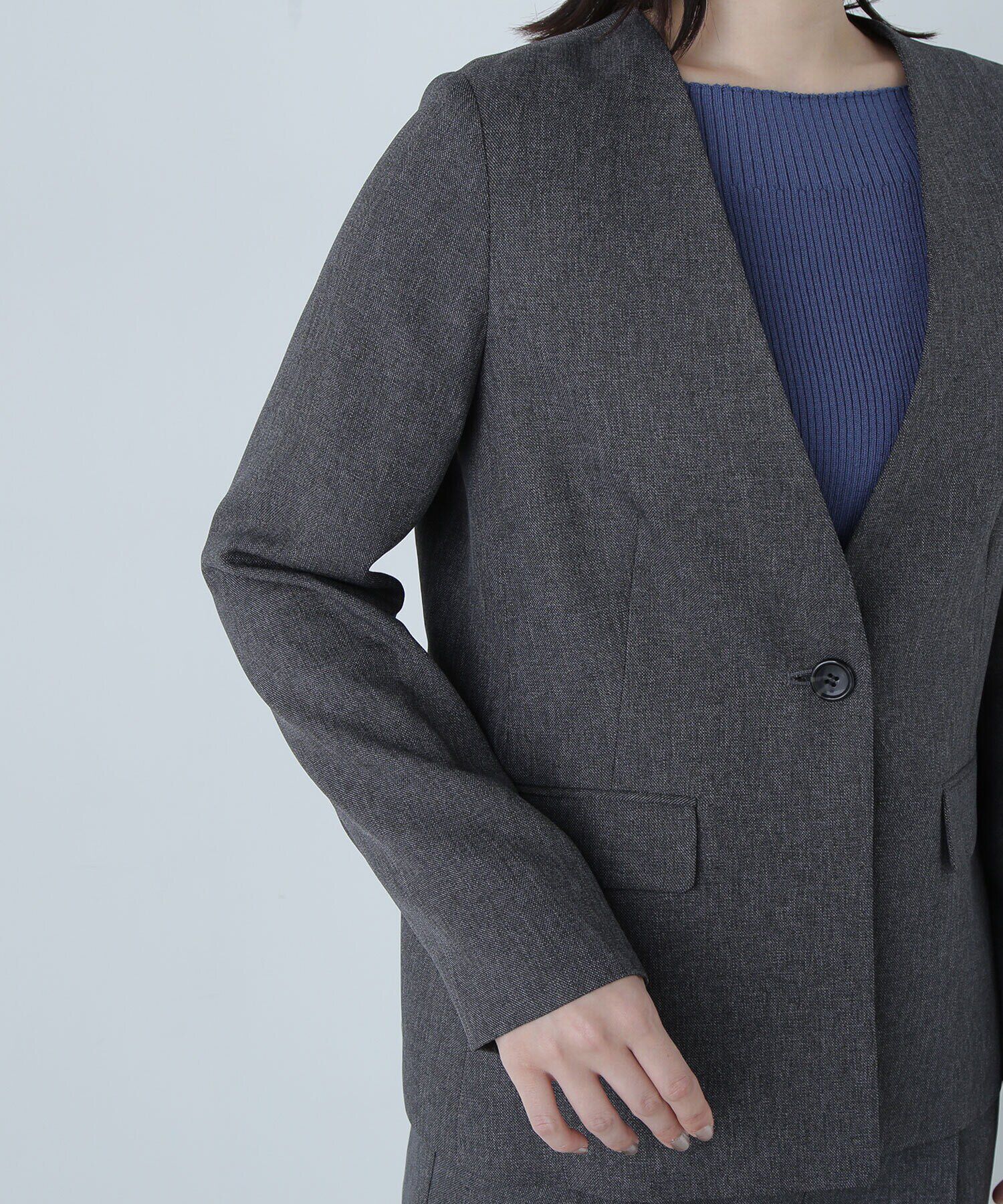  「シャークスキン SETUP ノーカラージャケット　24AW」|その他|