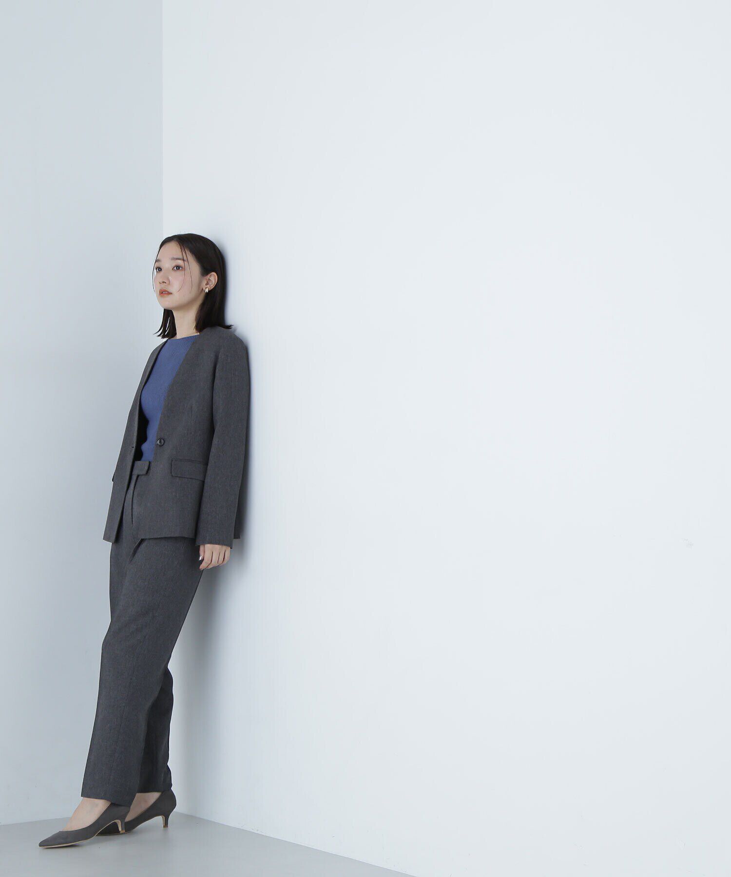  「シャークスキン SETUP ノーカラージャケット　24AW」|その他|