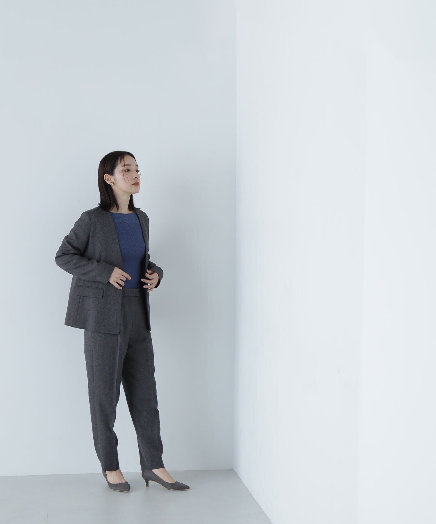  「シャークスキン SETUP ノーカラージャケット　24AW」|その他|