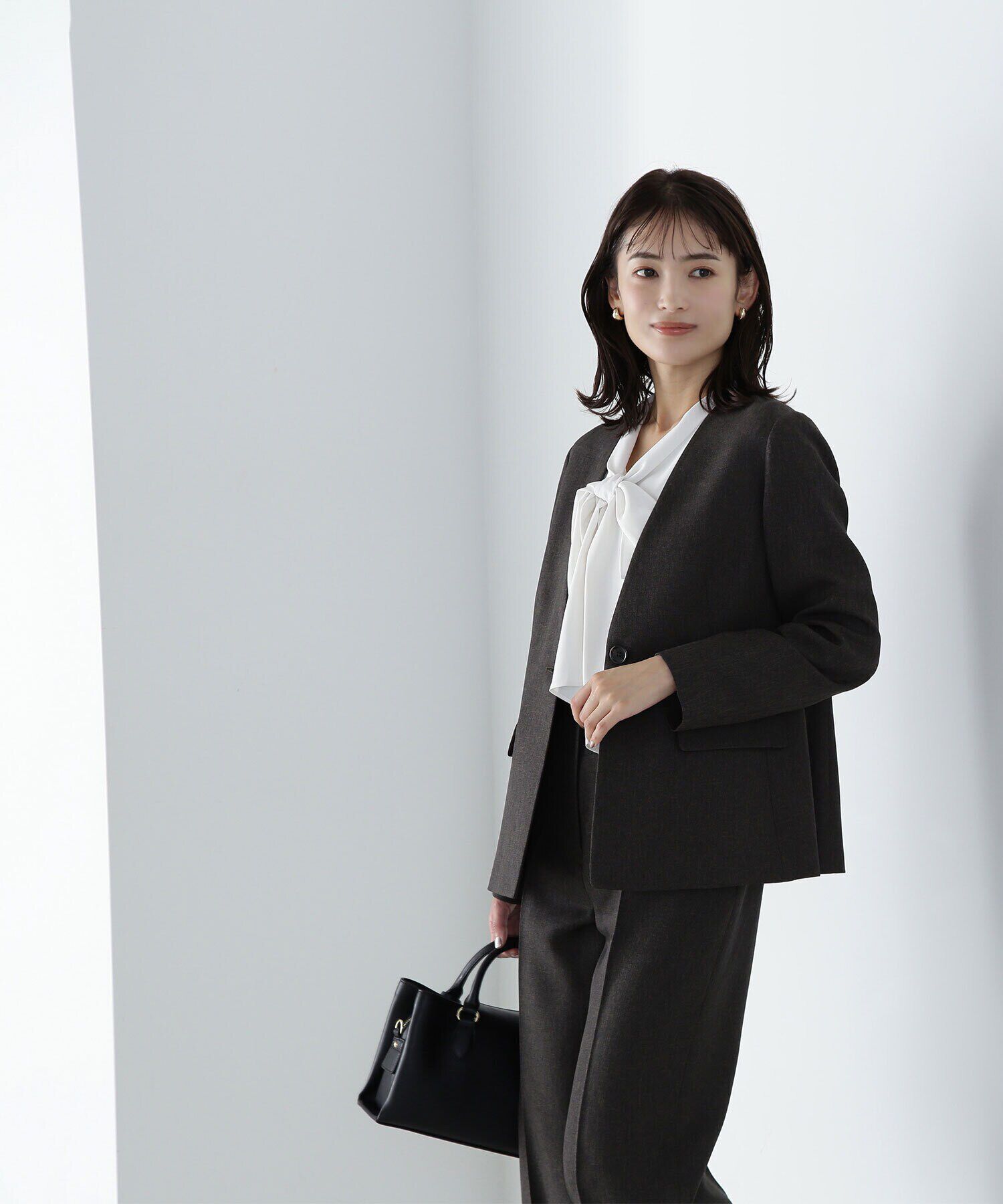  「シャークスキン SETUP ノーカラージャケット　24AW」|その他|