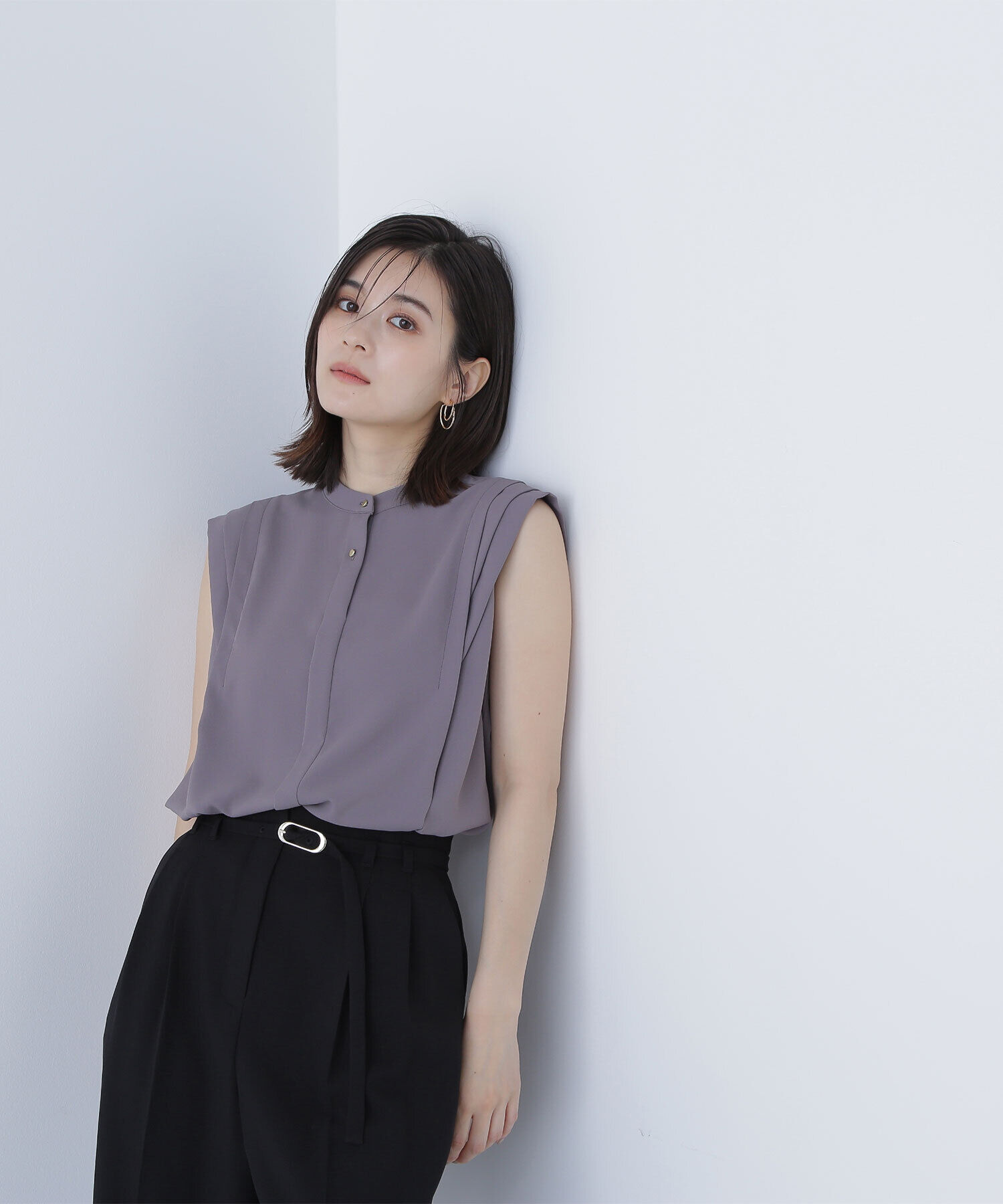  「デザインショルダーブラウス」|シャツ・ブラウス|