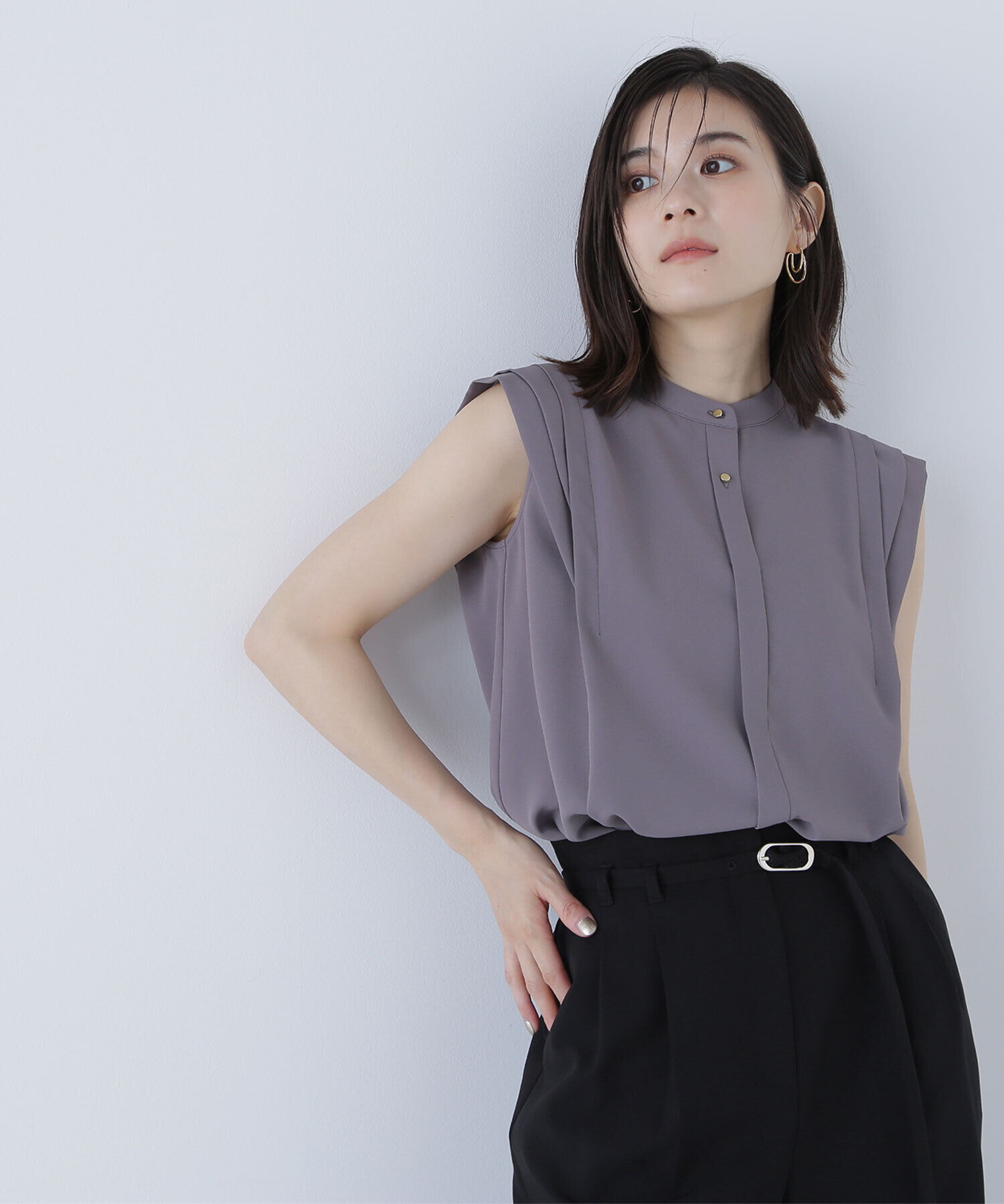  「デザインショルダーブラウス」|シャツ・ブラウス|