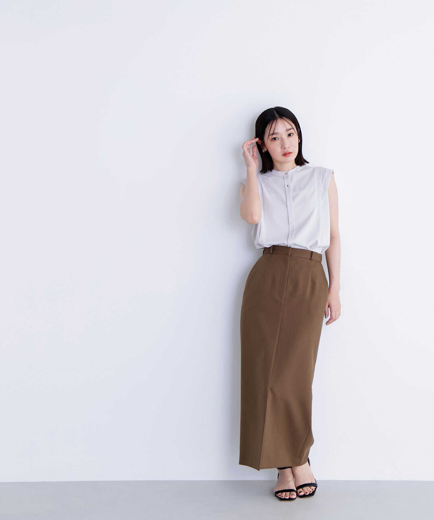  「デザインショルダーブラウス」|シャツ・ブラウス|