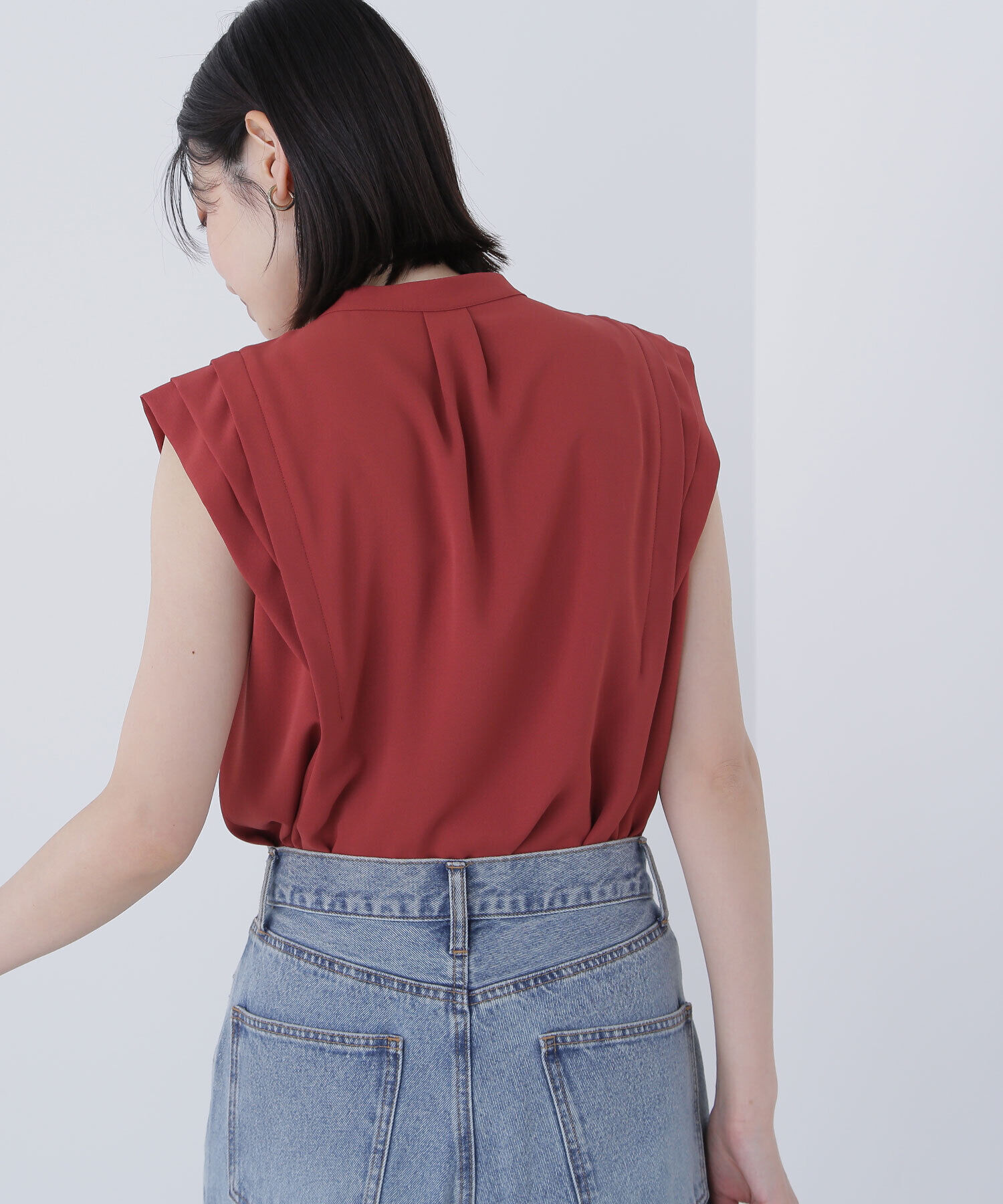  「デザインショルダーブラウス」|シャツ・ブラウス|