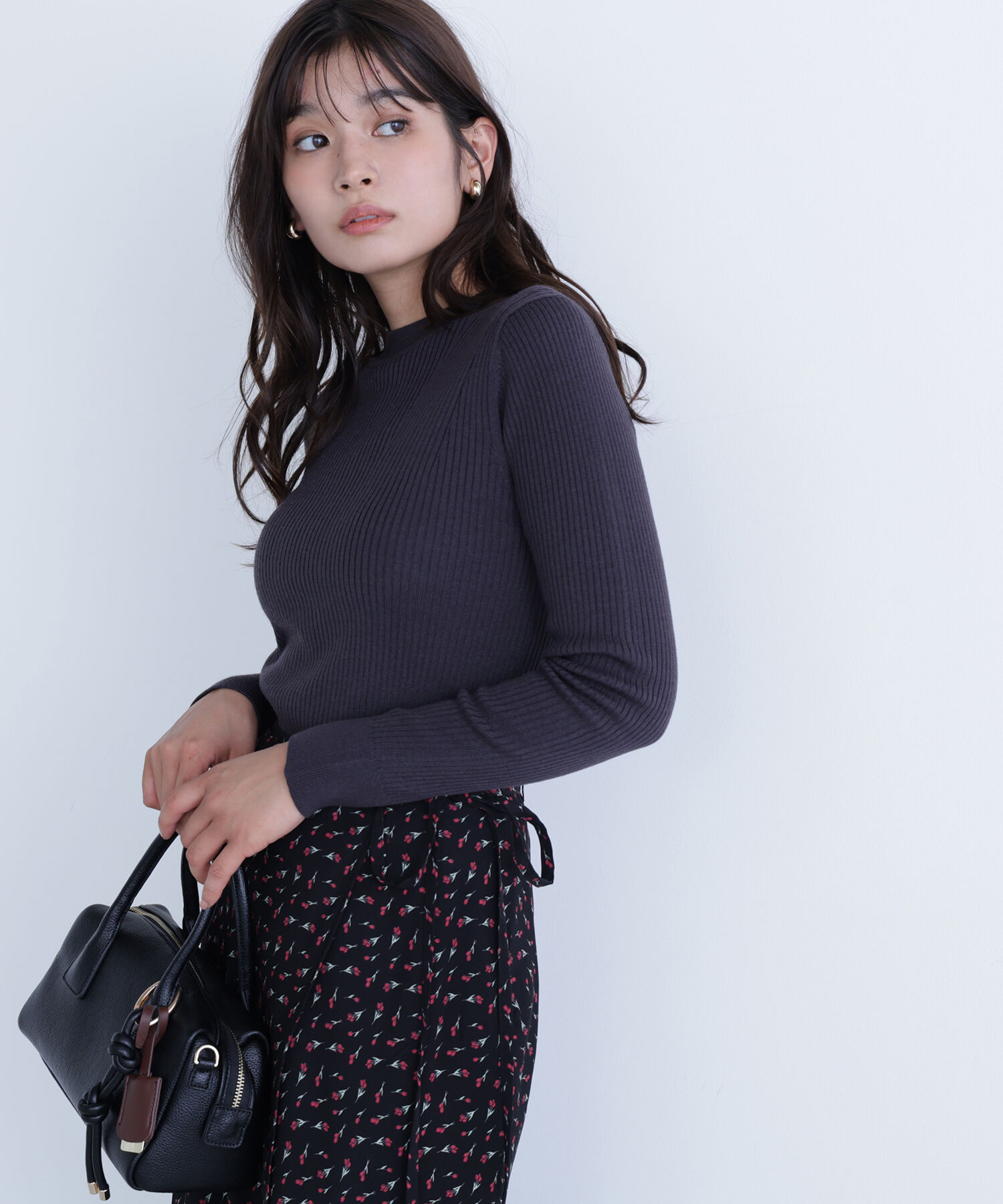  「ウールブレンドニットシリーズ モックネック」|ニット・セーター|