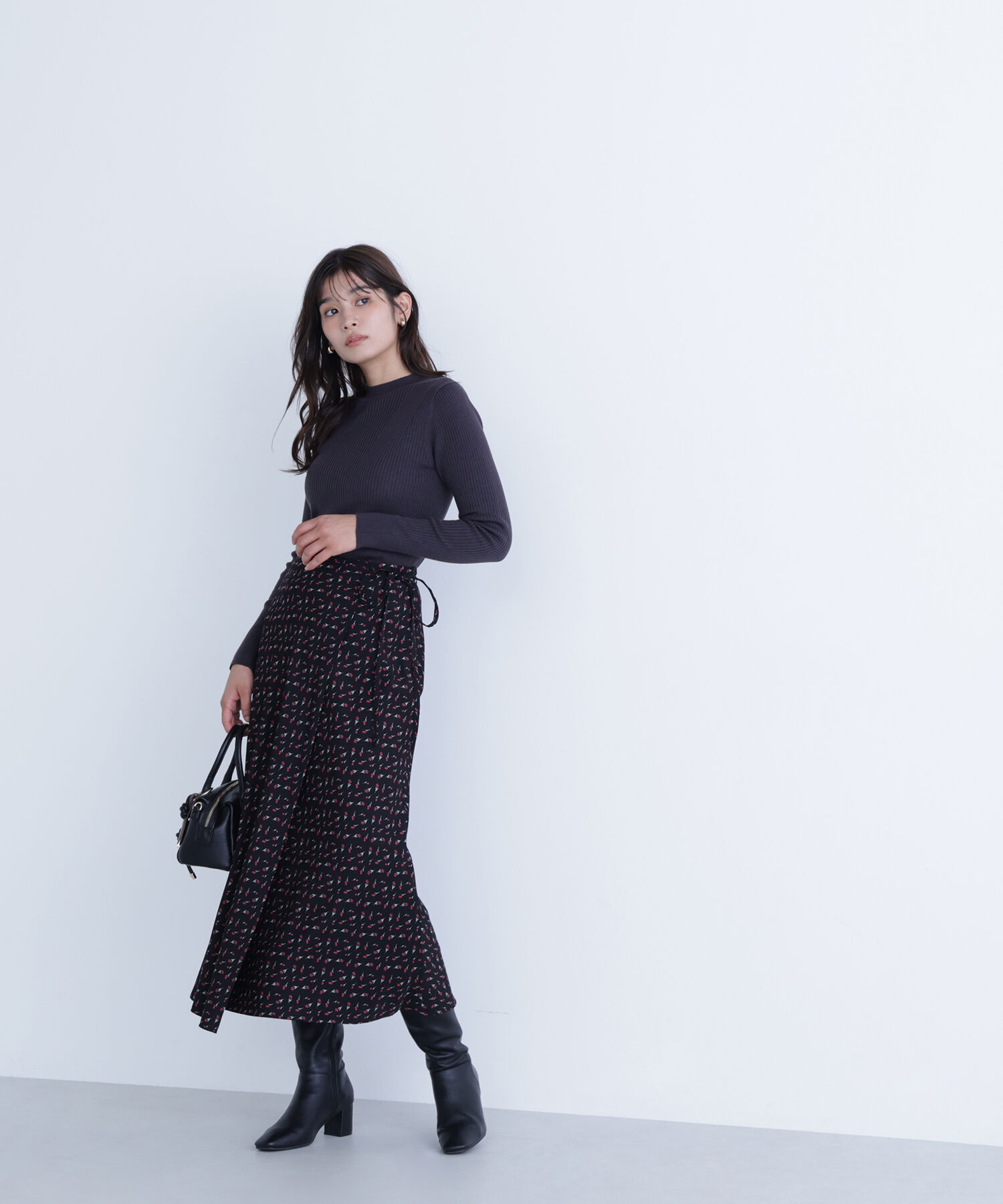  「ウールブレンドニットシリーズ モックネック」|ニット・セーター|