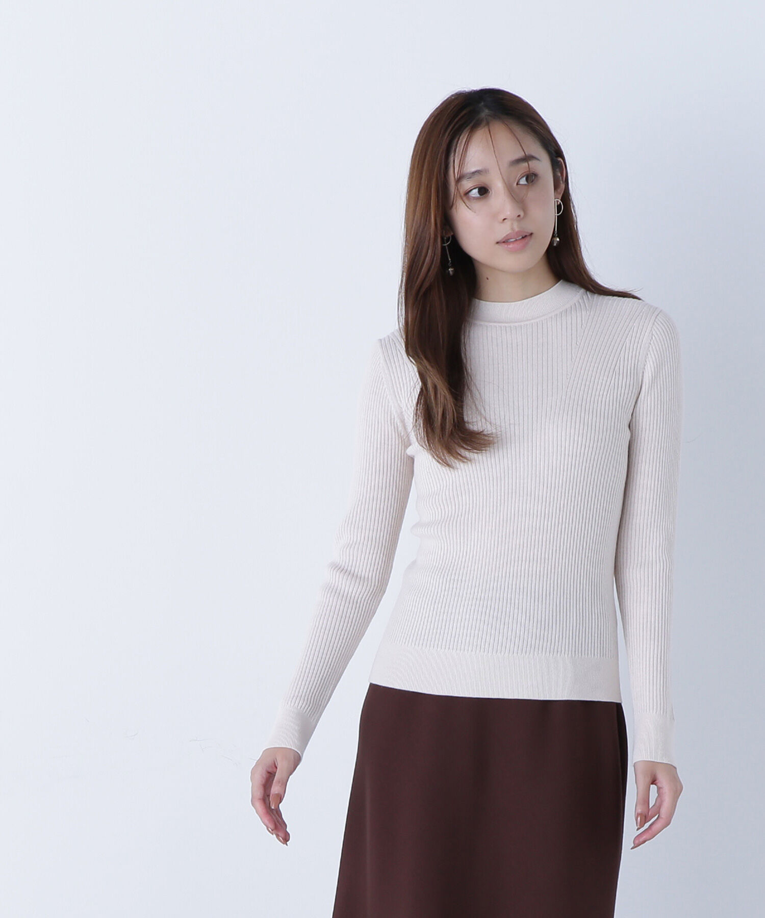  「ウールブレンドニットシリーズ モックネック」|ニット・セーター|