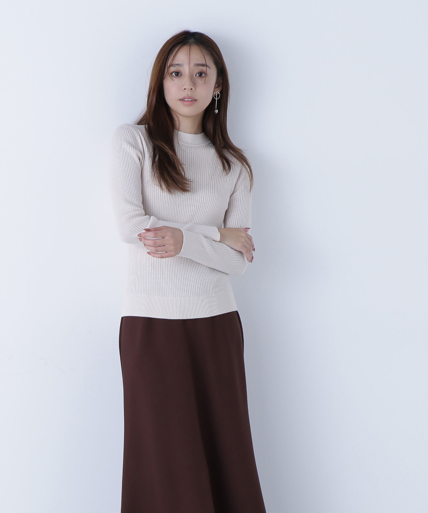  「ウールブレンドニットシリーズ モックネック」|ニット・セーター|