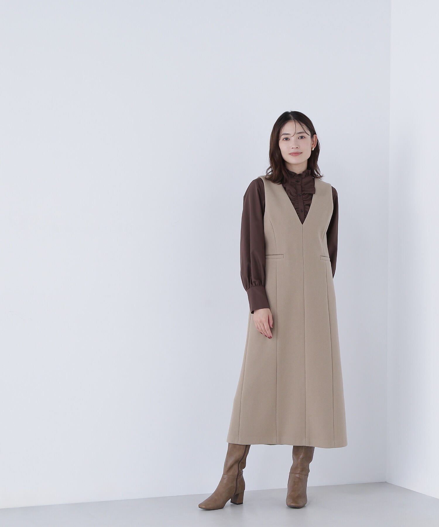  「フロントフリルブラウス」|シャツ・ブラウス|