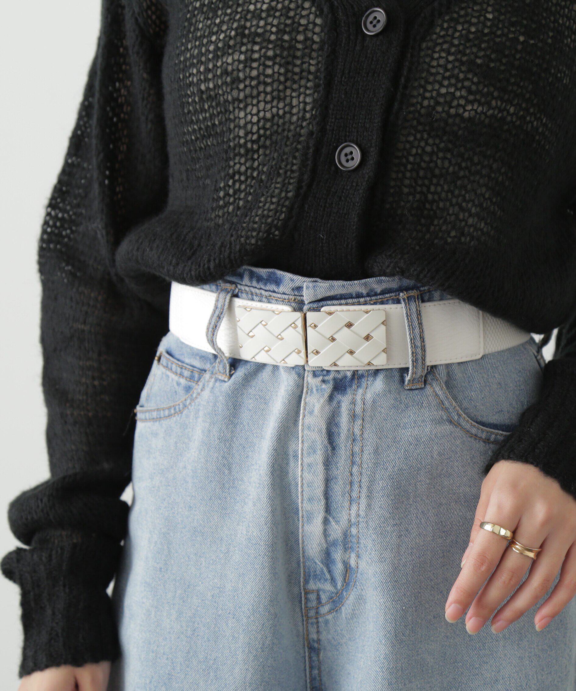  「メッシュバックルゴムベルト」|ハンカチ|