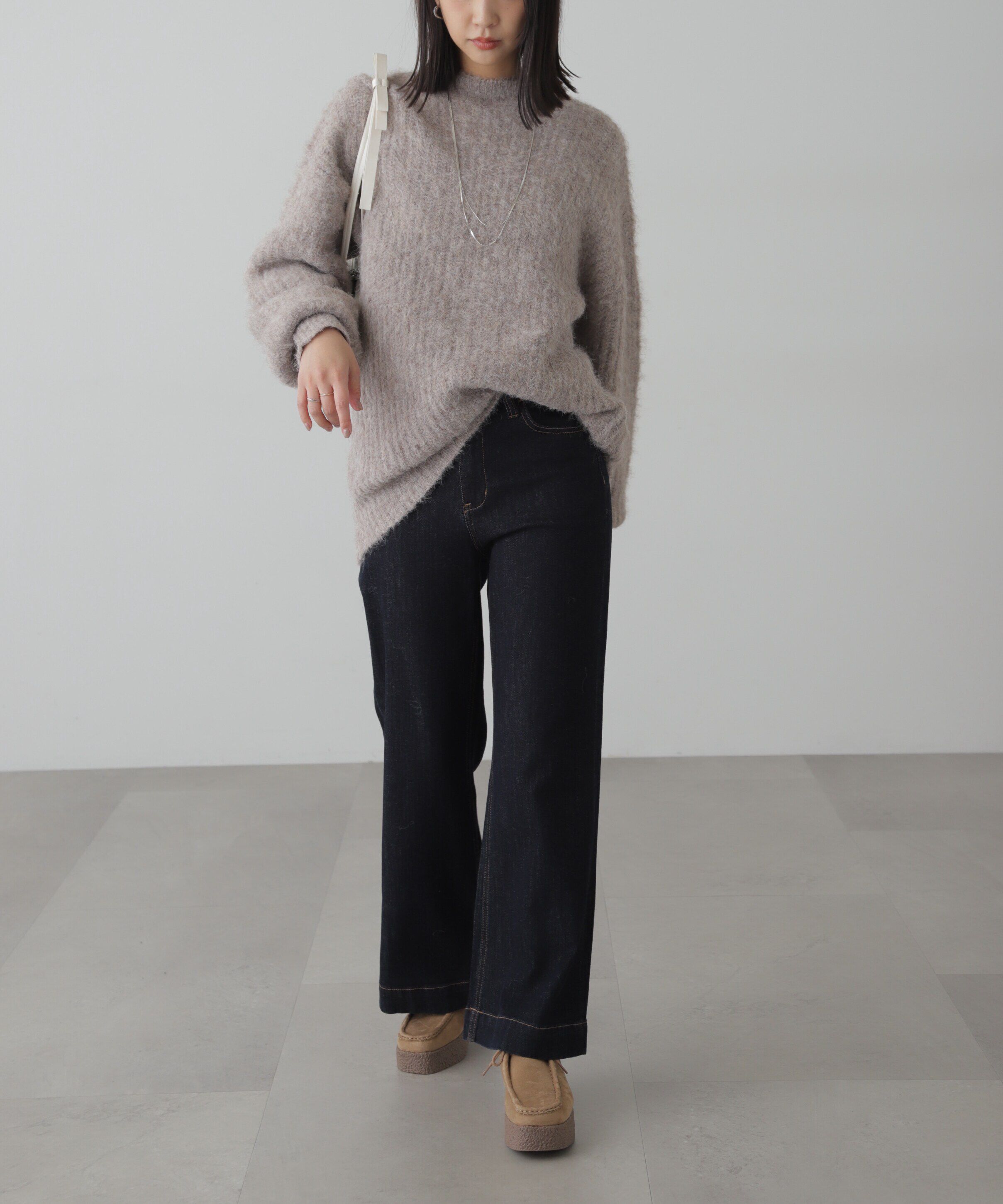  「[低身長サイズ/Sシリーズ]ベーシックワイドデニムパンツ」|その他|