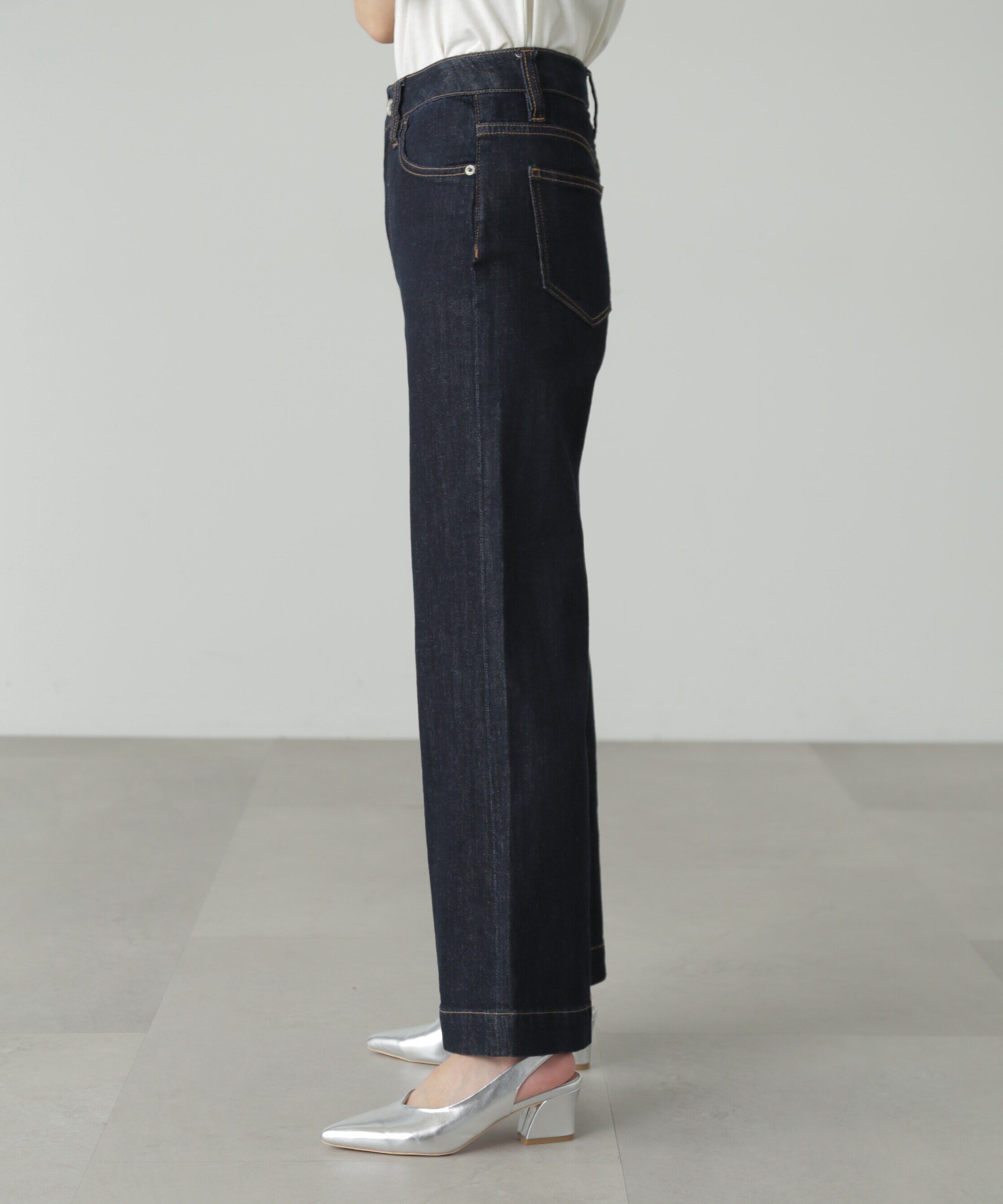  「[低身長サイズ/Sシリーズ]ベーシックワイドデニムパンツ」|その他|