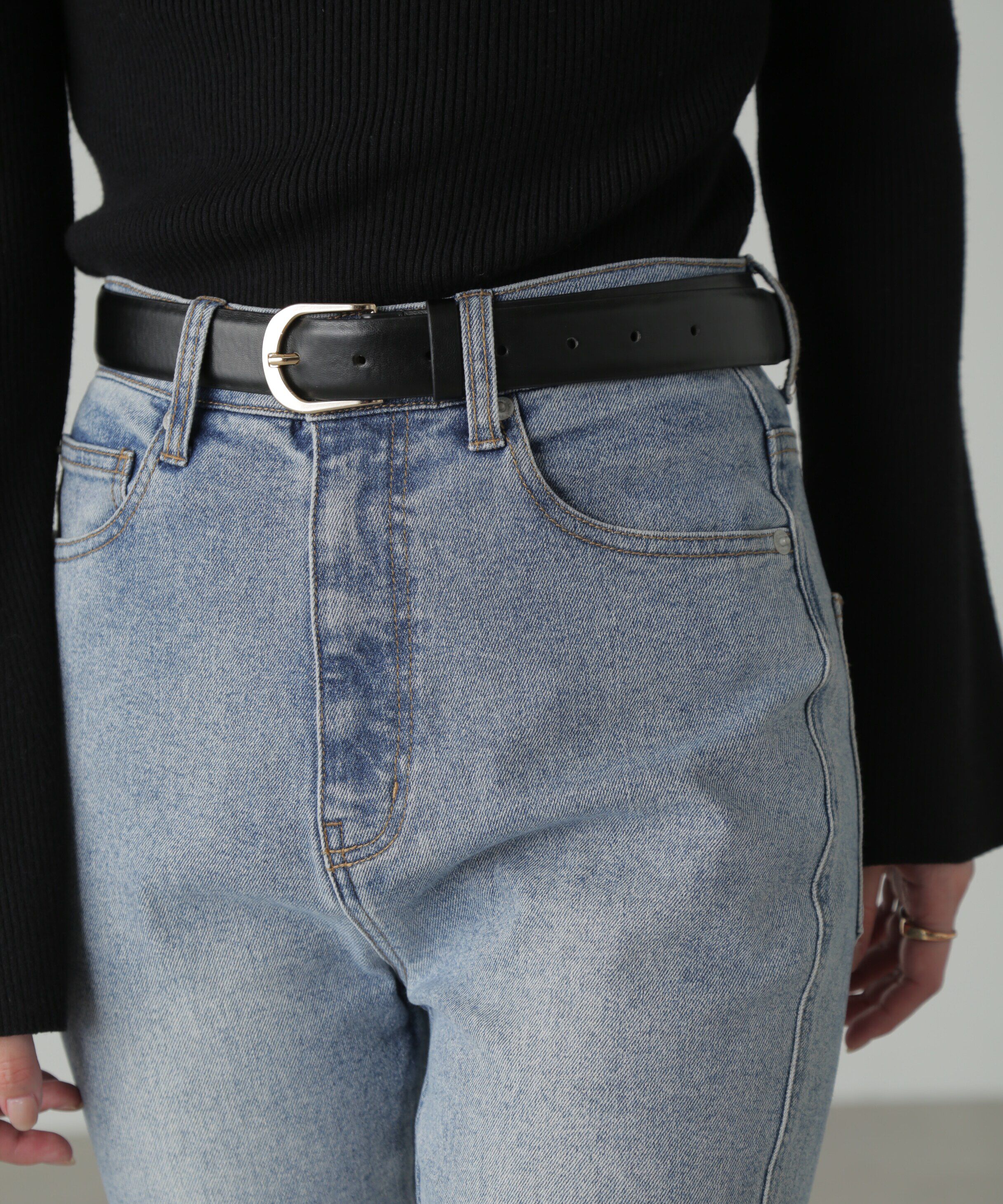  「ミドルベルト」|ハンカチ|ブラック