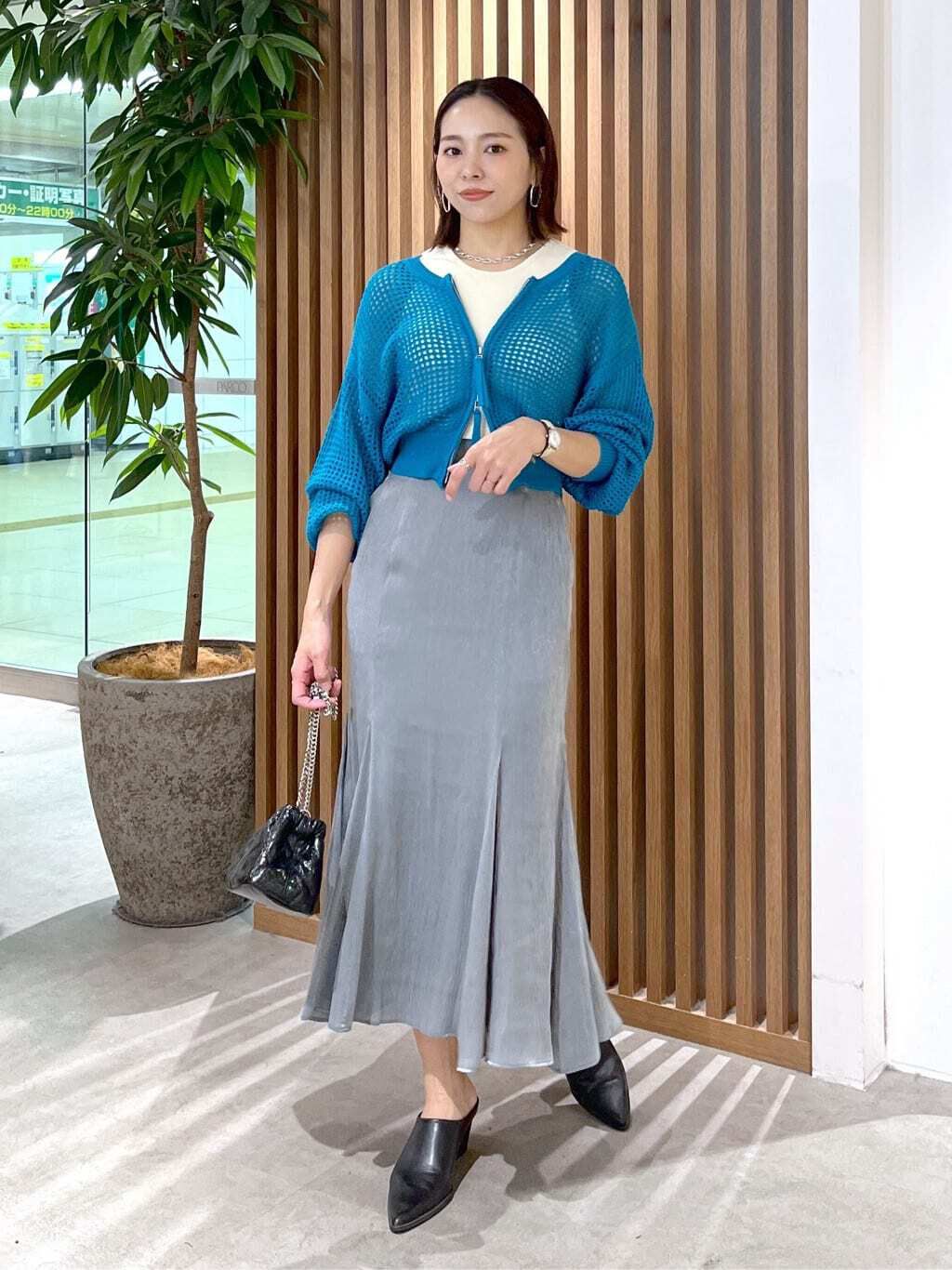  「[低身長サイズ/Sシリーズ]シャイニーフレアマーメイドスカート」|スカート|