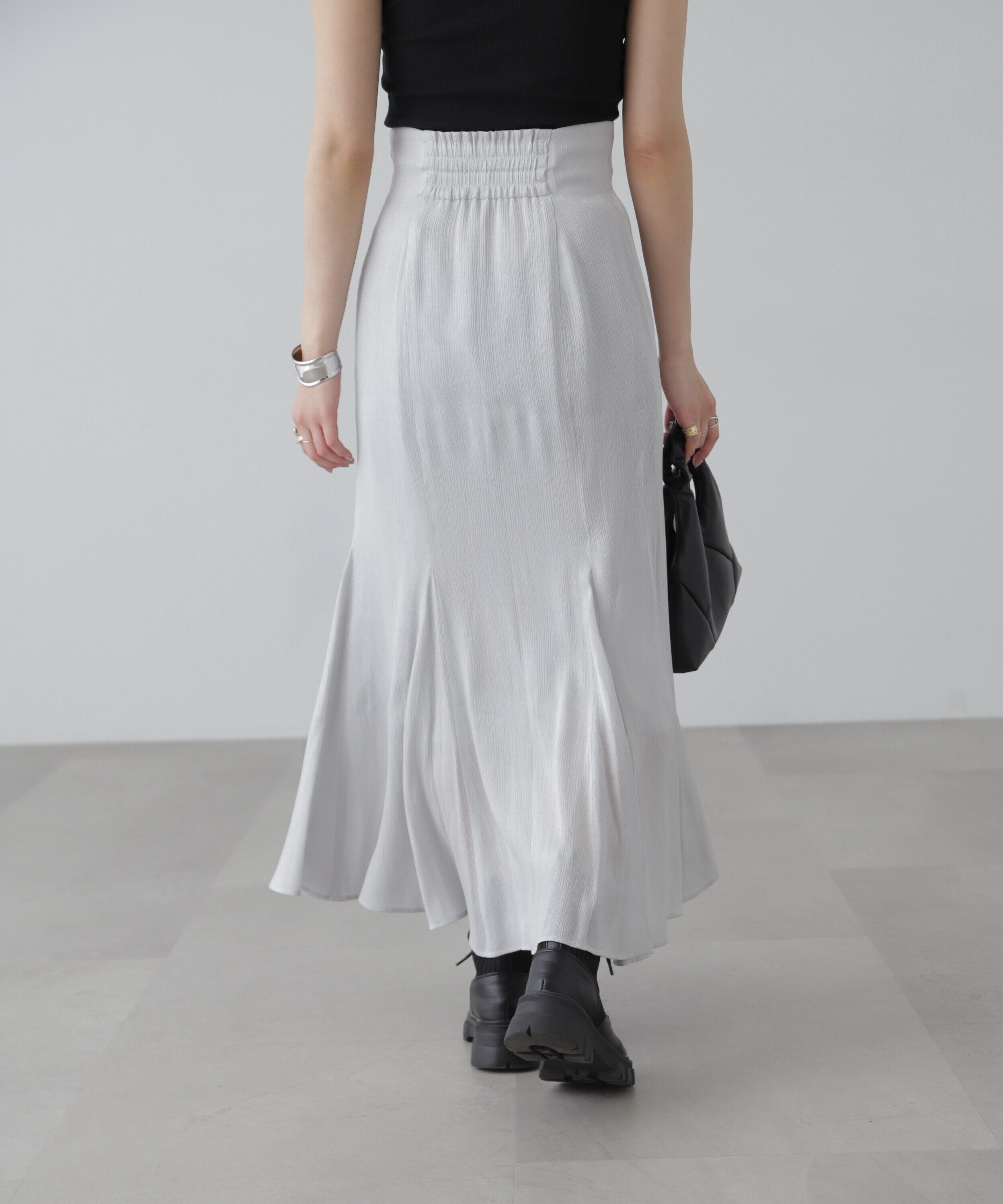  「[低身長サイズ/Sシリーズ]シャイニーフレアマーメイドスカート」|スカート|