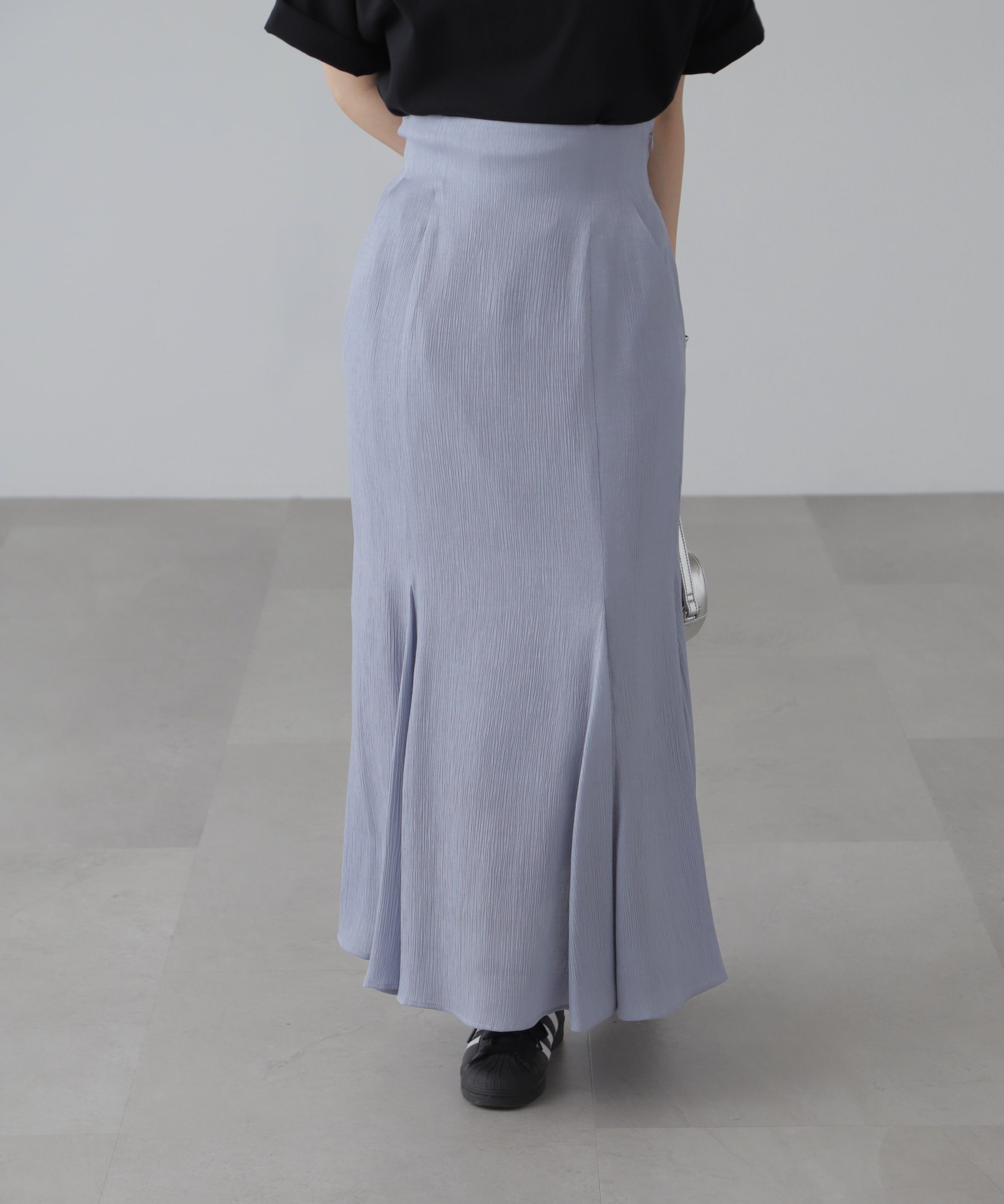  「[低身長サイズ/Sシリーズ]シャイニーフレアマーメイドスカート」|スカート|