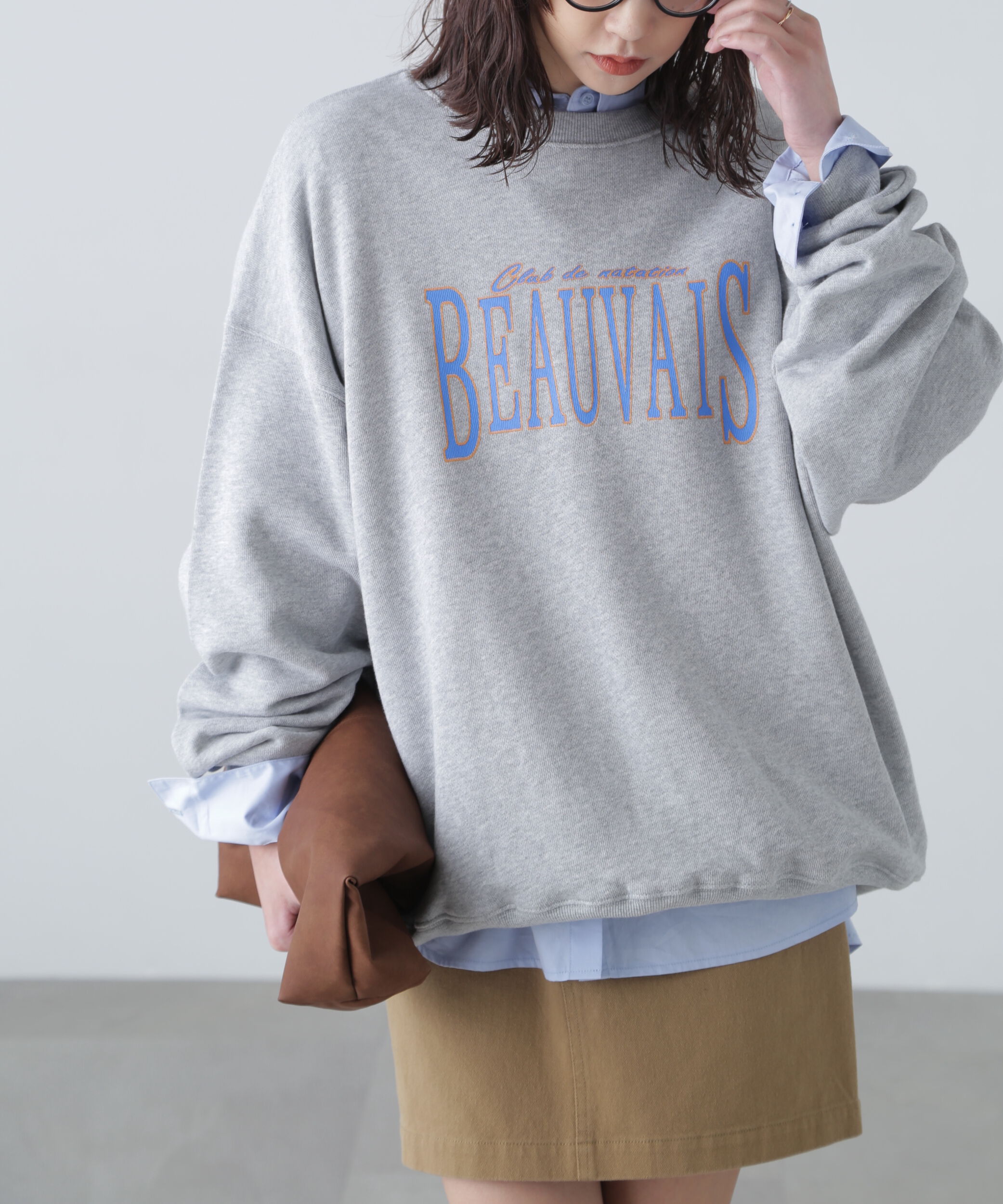  「ロゴビッグスウェット」|Tシャツ・カットソー|グレー