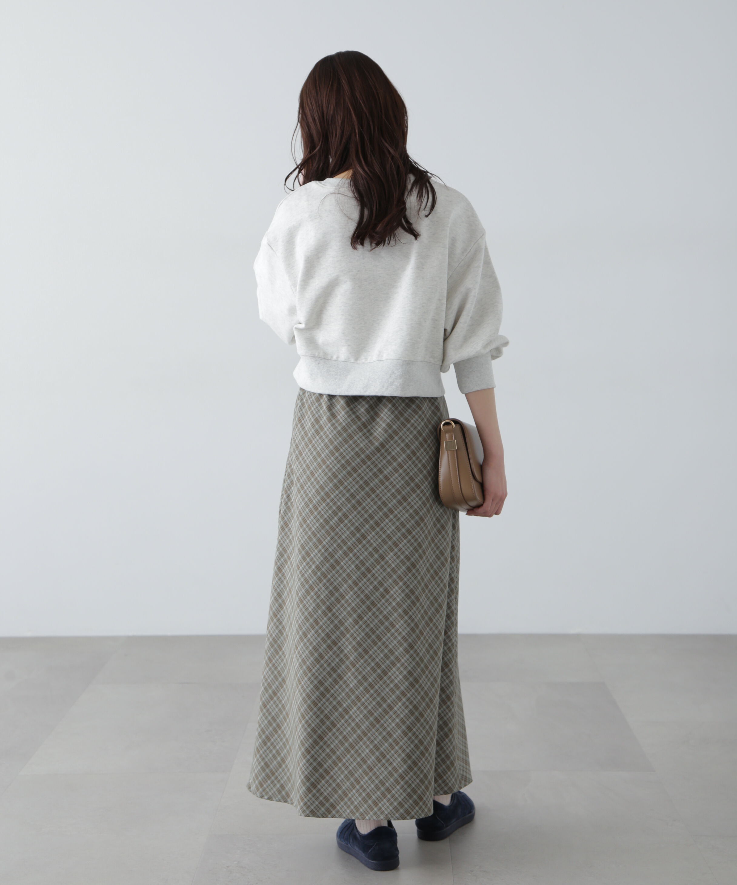  「ワッシャーサテンナロースカート」|スカート|