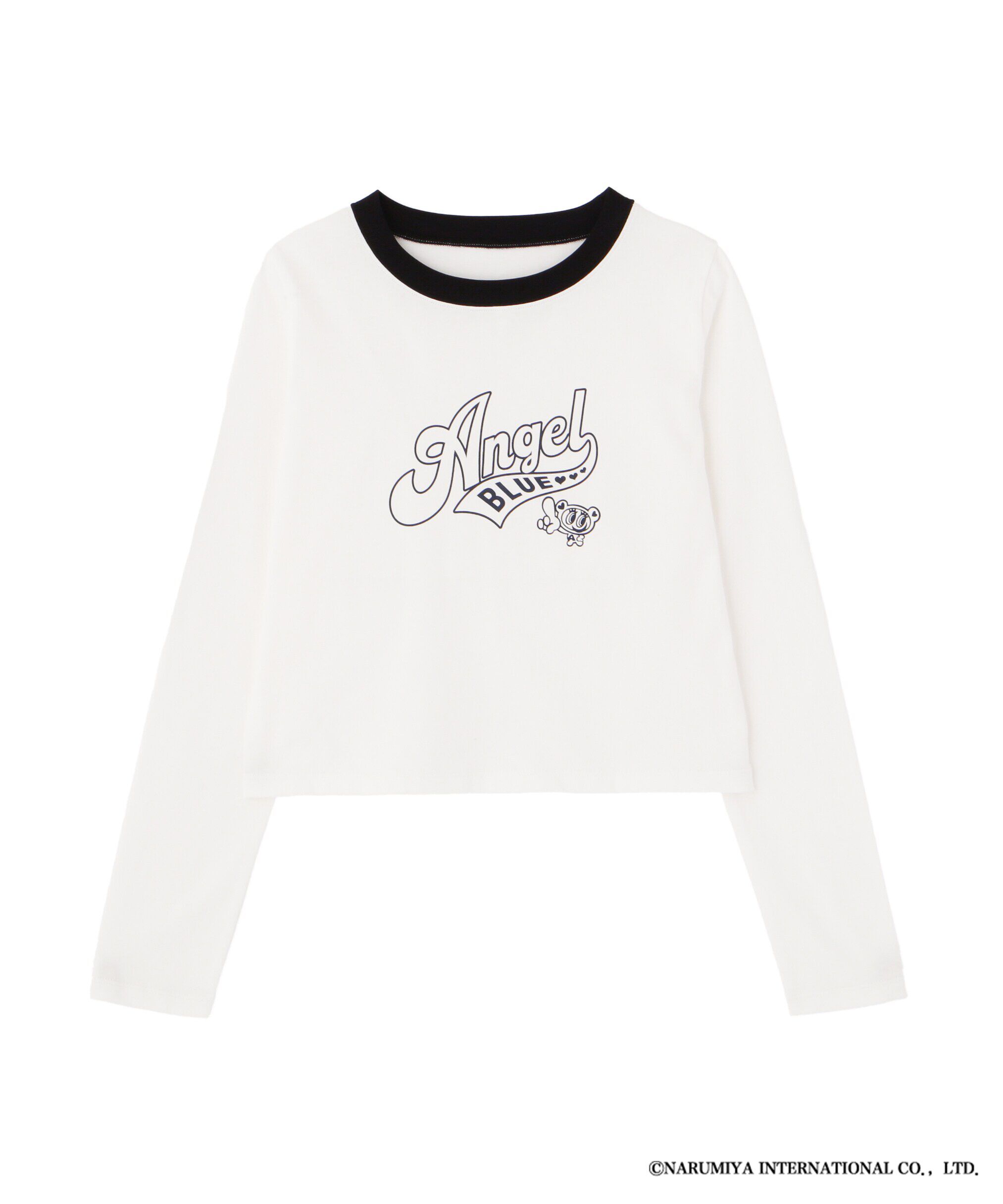  「〈エンジェルブルーコラボ〉リンガーTシャツ」|Tシャツ・カットソー|オフホワイト&times;