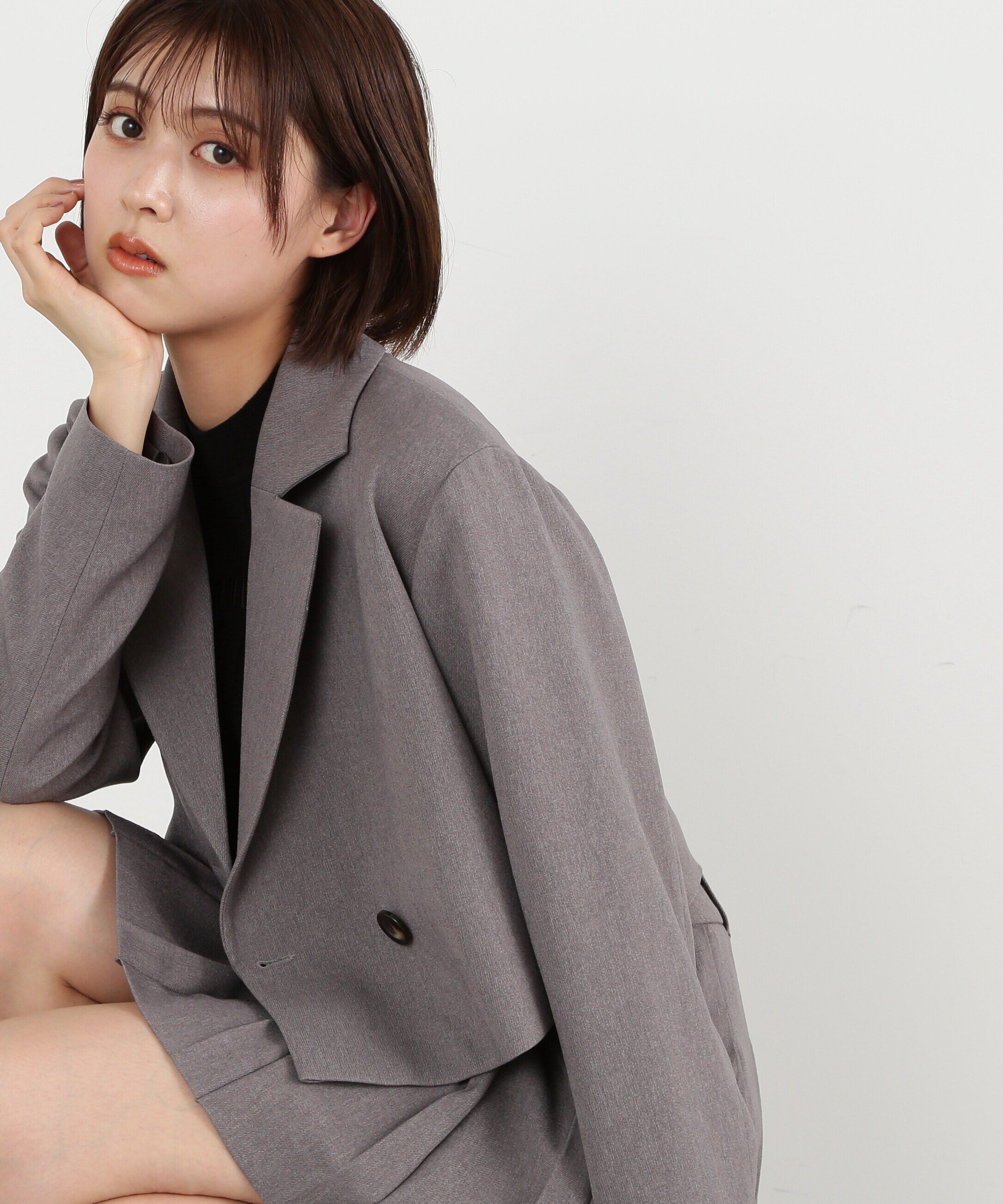  「ショート丈セットアップ　ジャケット」|その他|