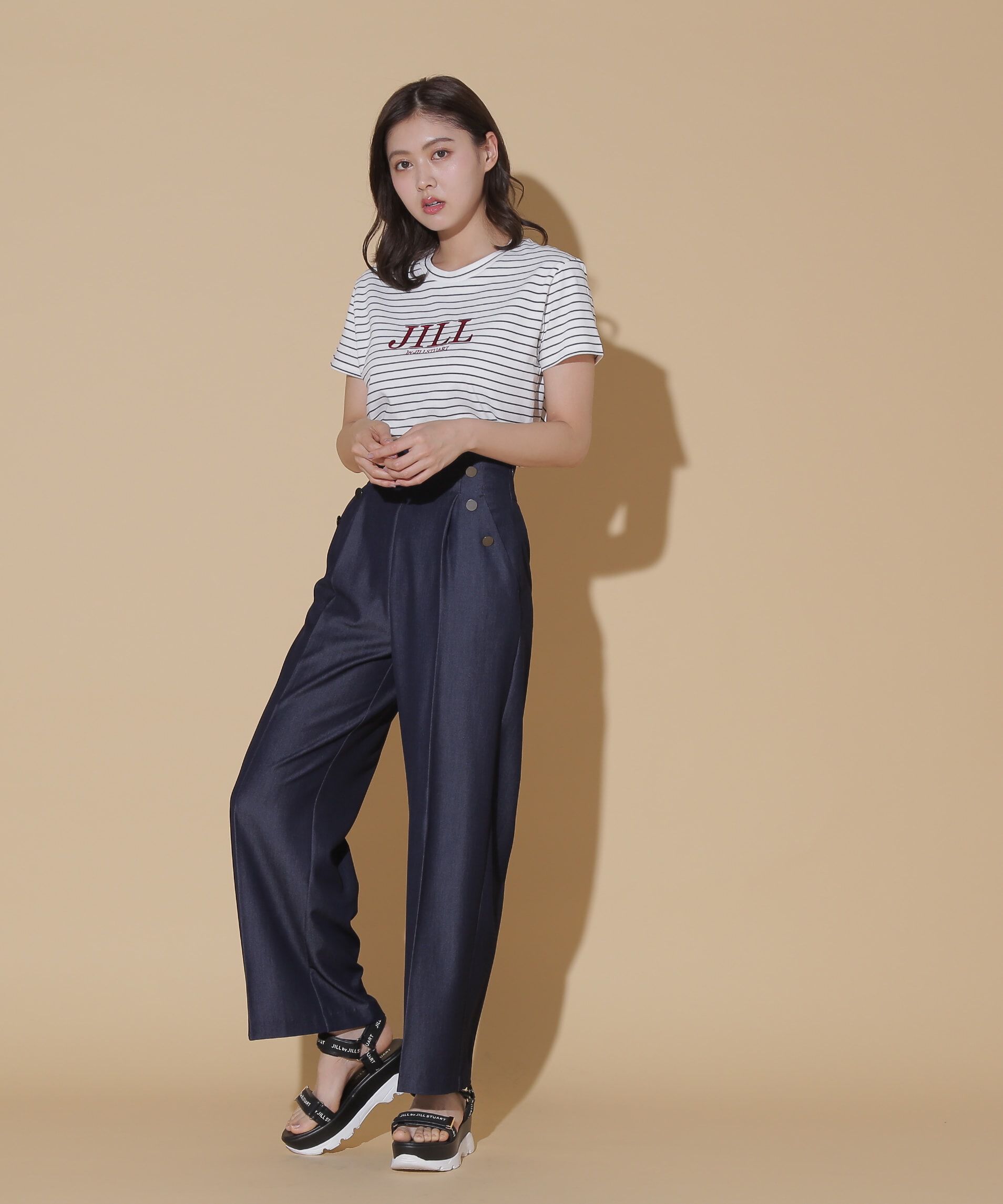  「メタル釦ワイドパンツ」|その他|